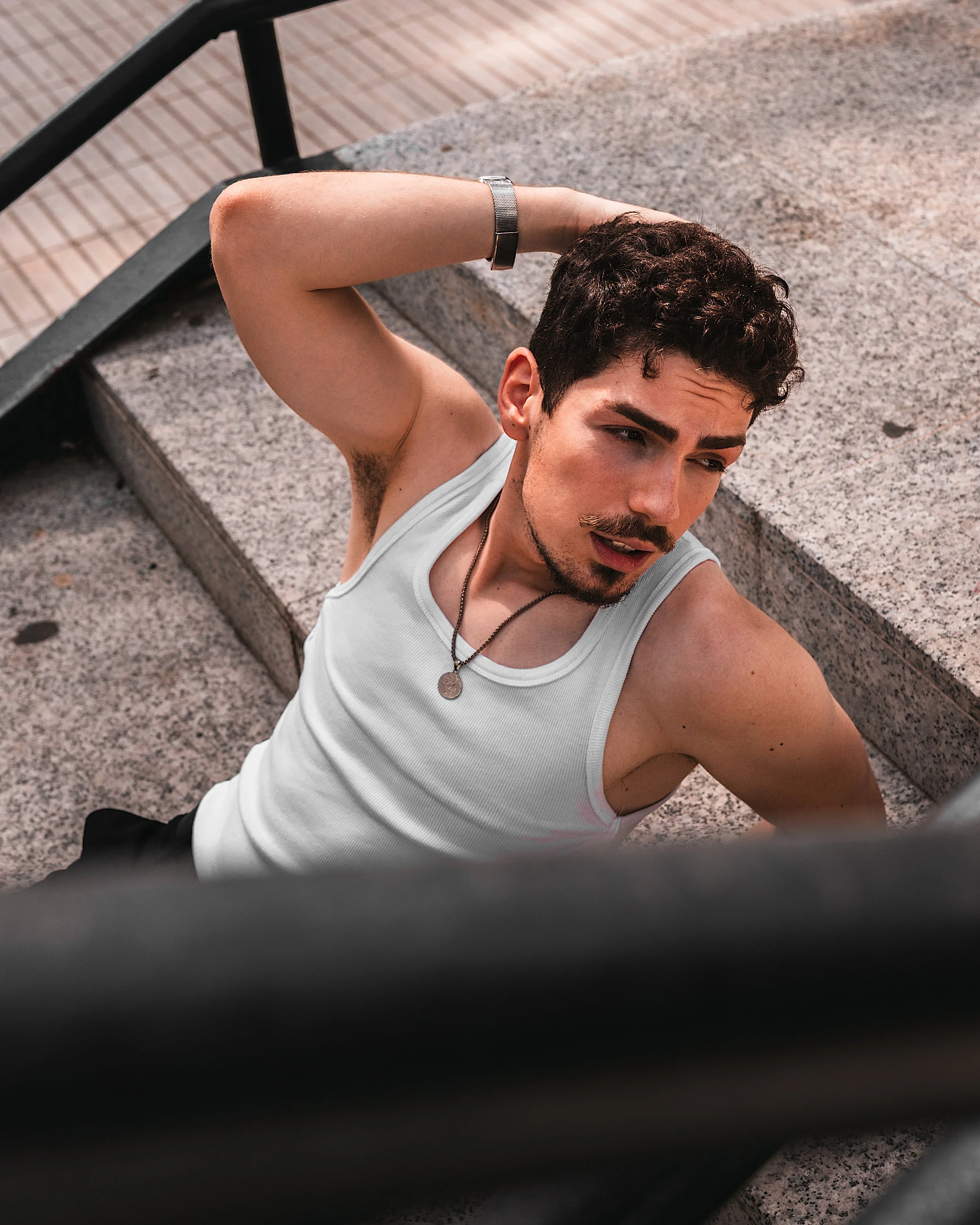 Outdoor fashion campaign – male model street style · fashion film & photography Madrid