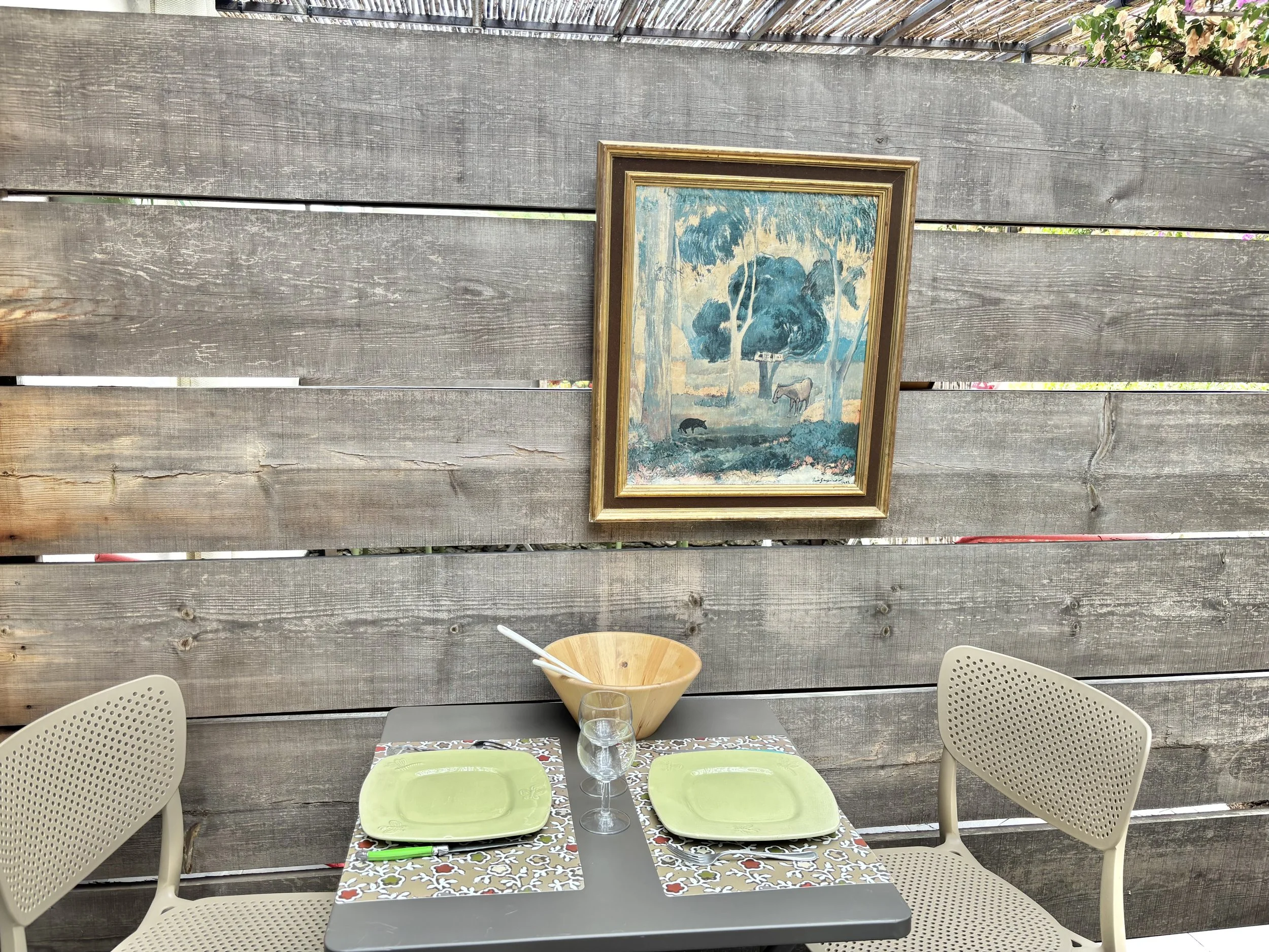 terrasse de l'appartement 6 de la villa Belombra