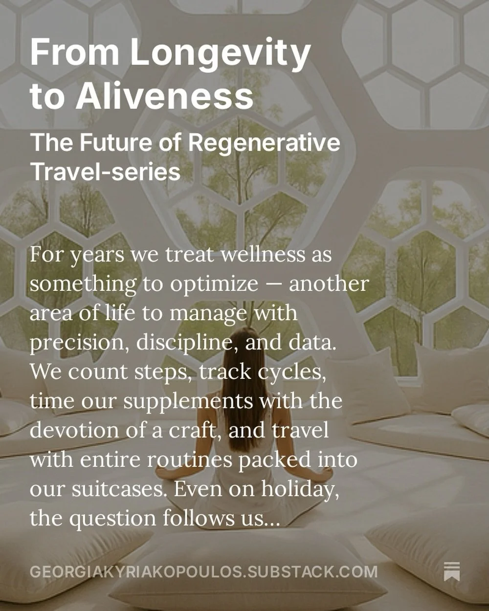 Regenerative Travel is the next trend and already booming. Find out what this is and what&rsquo;s coming next. Follow the regenerative travel serie on substack. Link in bio 

#substack #regenerative #philophilicdesign #philophilic #travel #design #ho