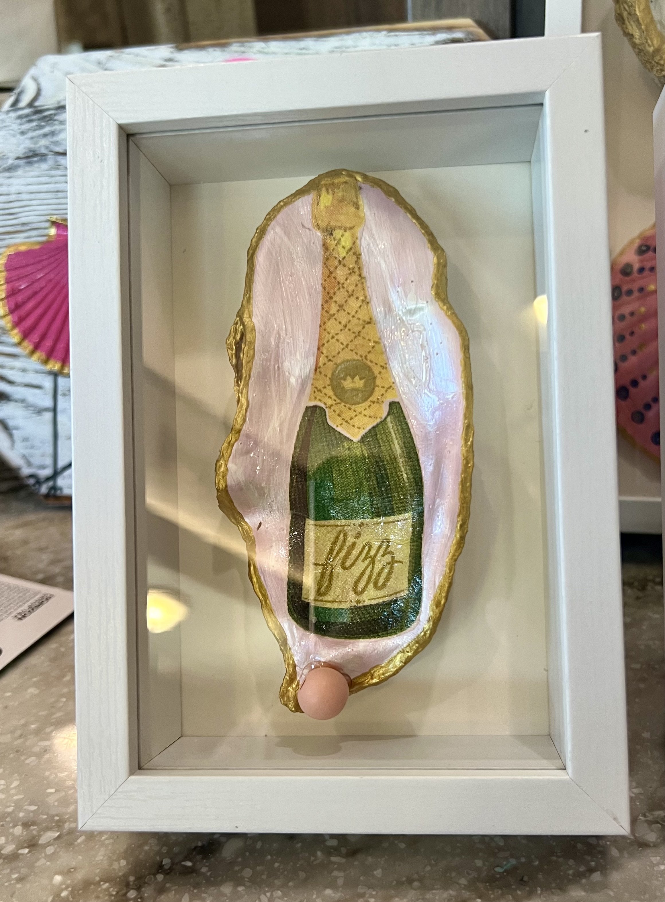 Oyster Shell Shadow Box