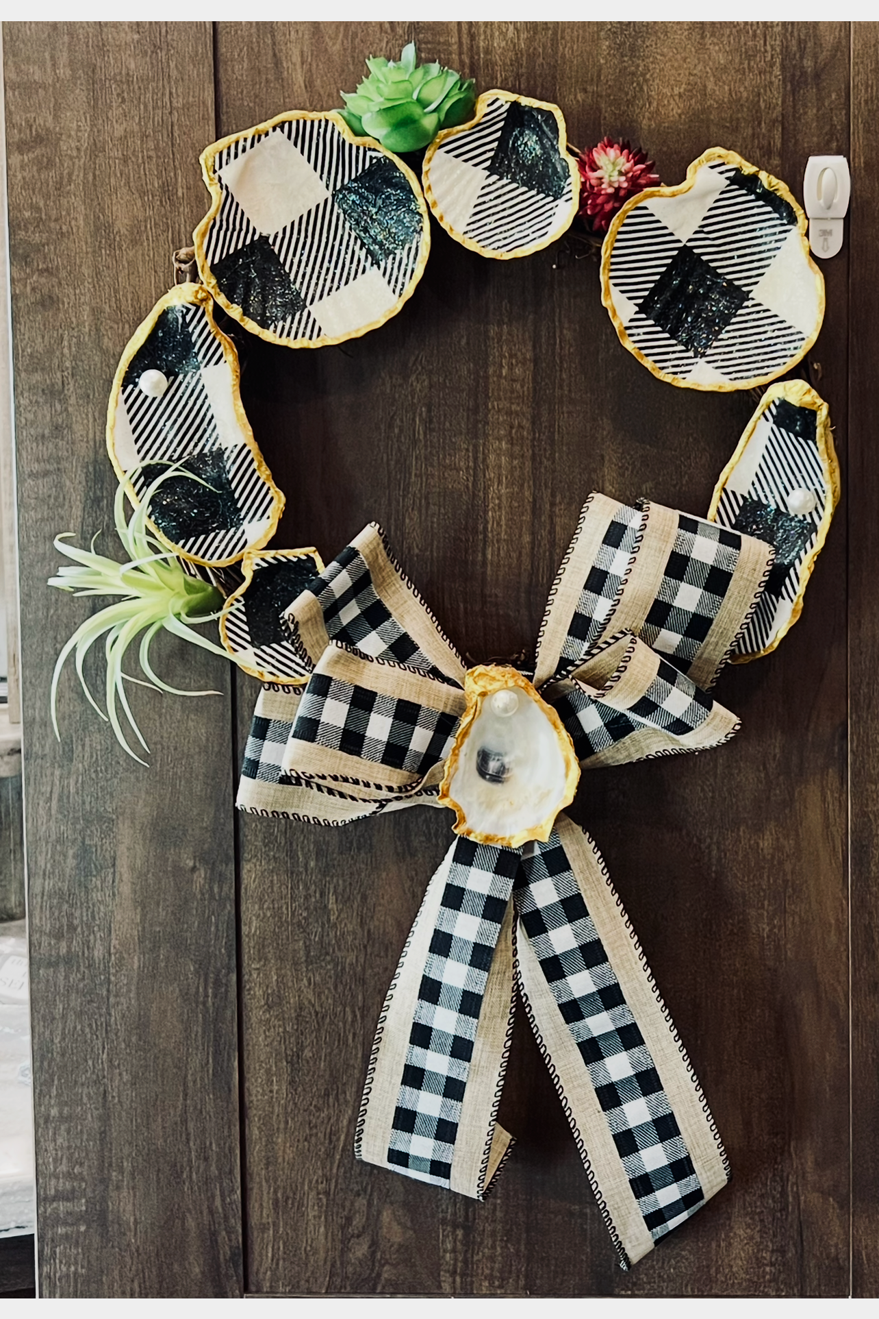 Sea Shell and Oyster Shell Vintage Farmhouse Style Wreath