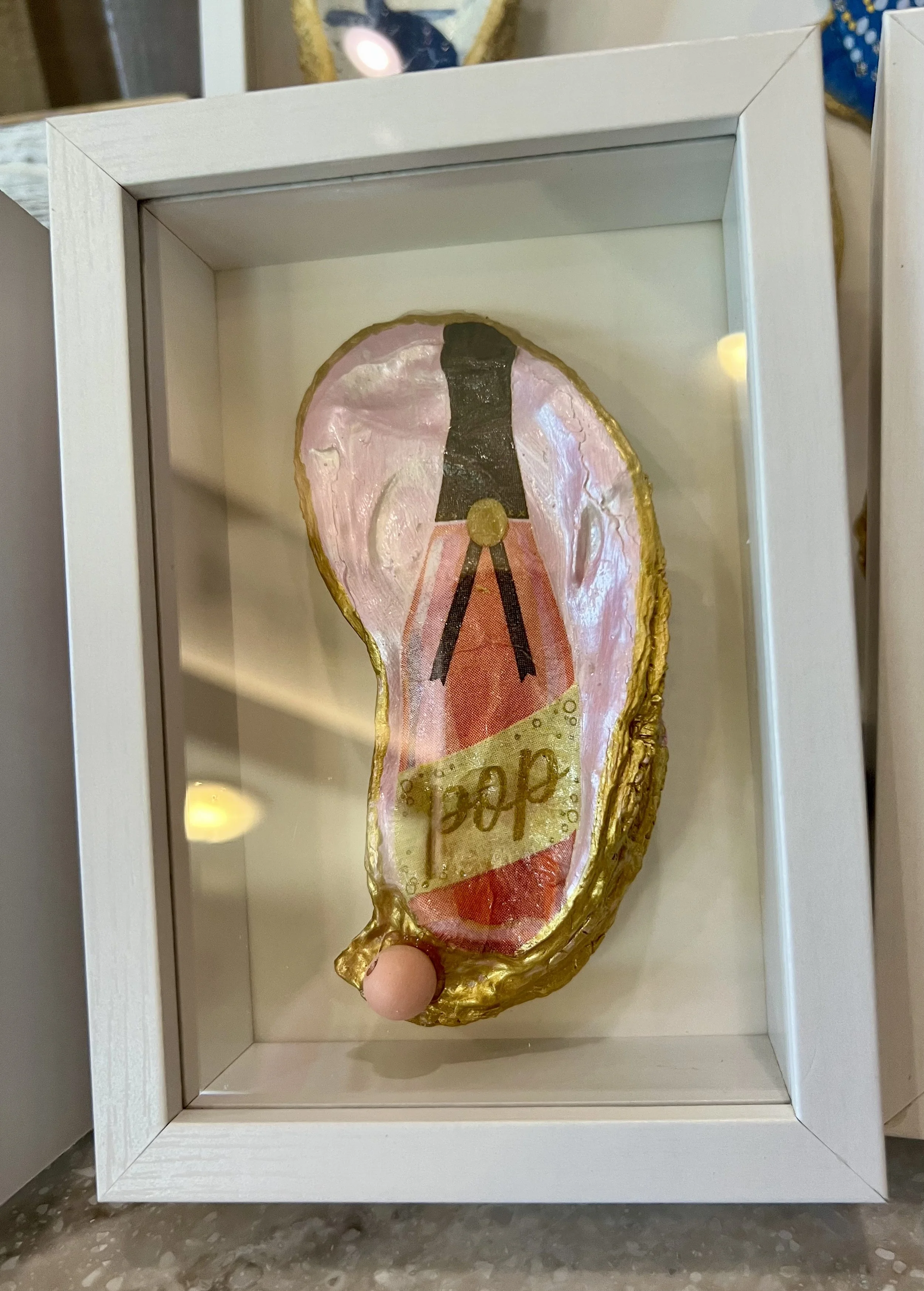 Oyster Shell Shadow Box