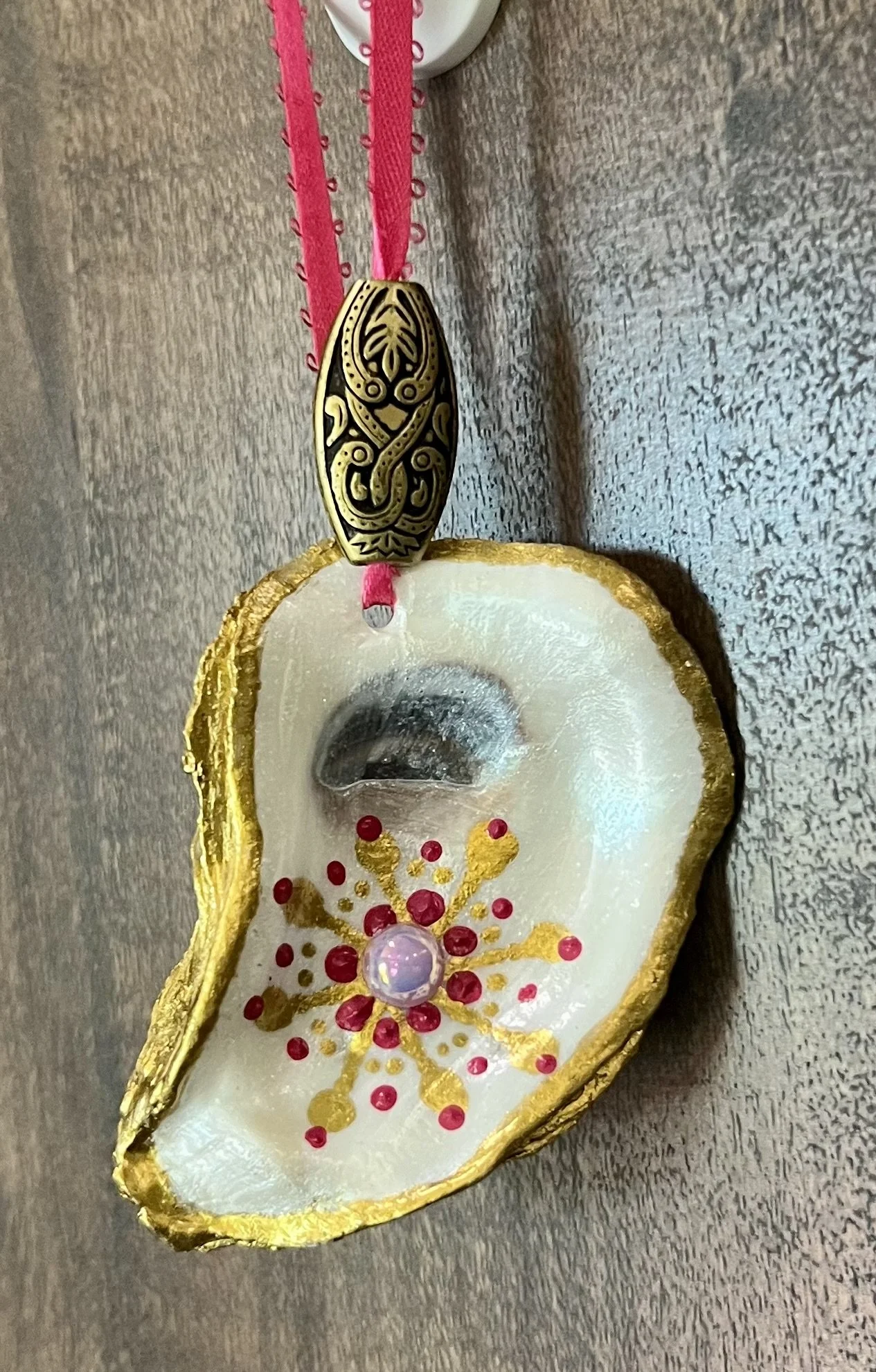 Oyster Shell Snowflake Ornament