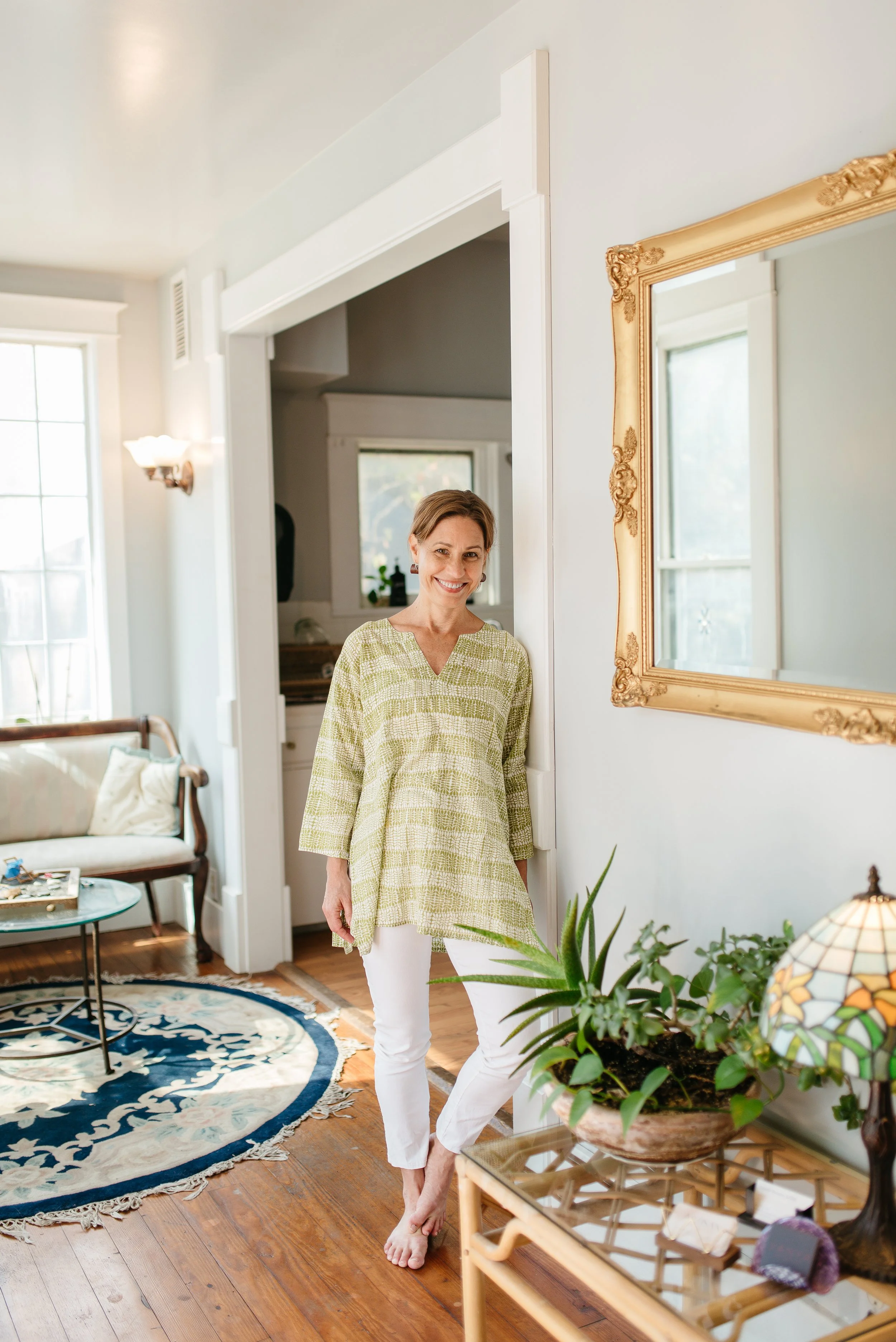 Laurie Berson, LCSW and NARM® Master Therapist, in her therapy office near downtown Austin