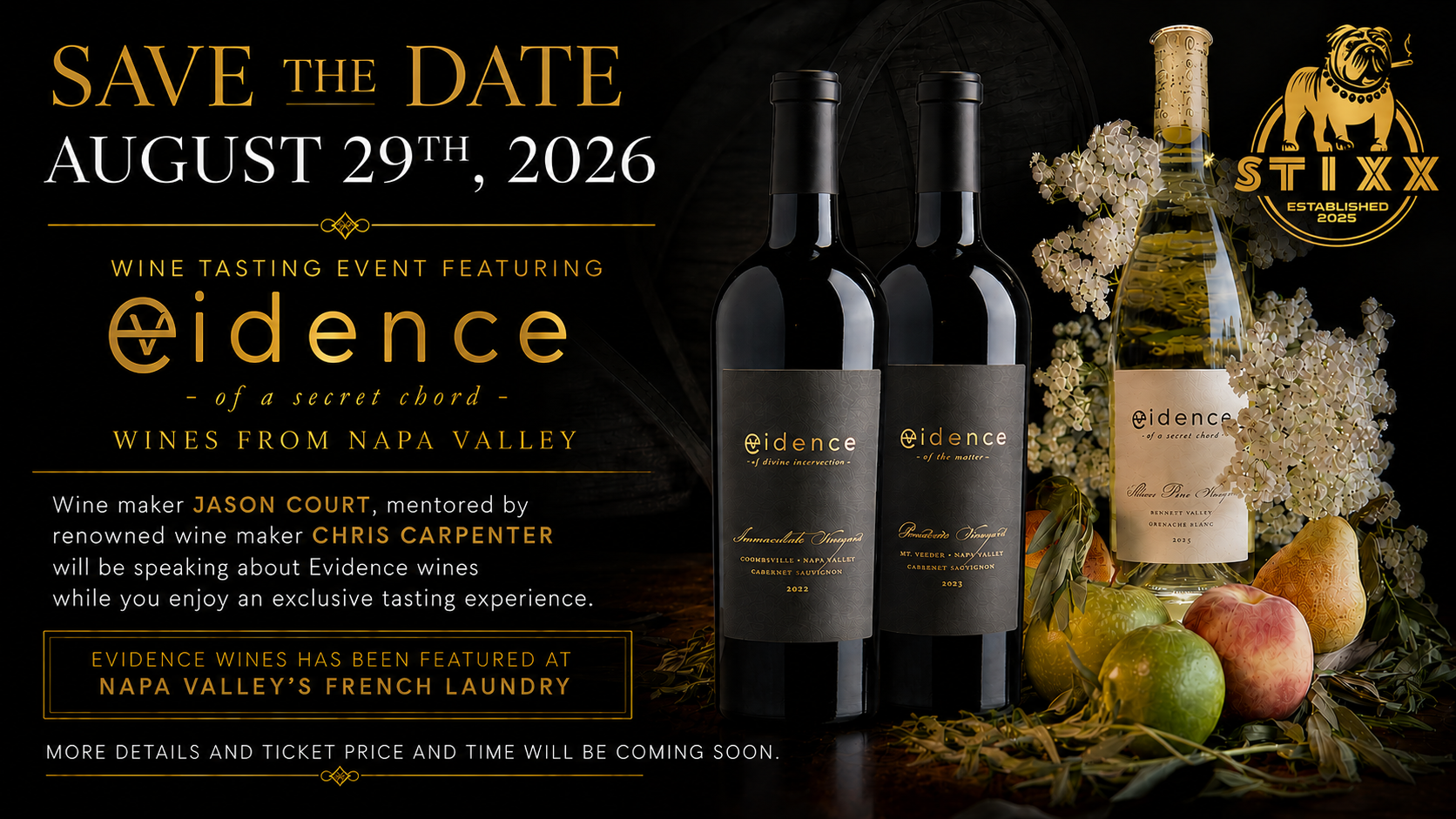 STIXX PRIVATE CLUB WINE TASTING EVENT