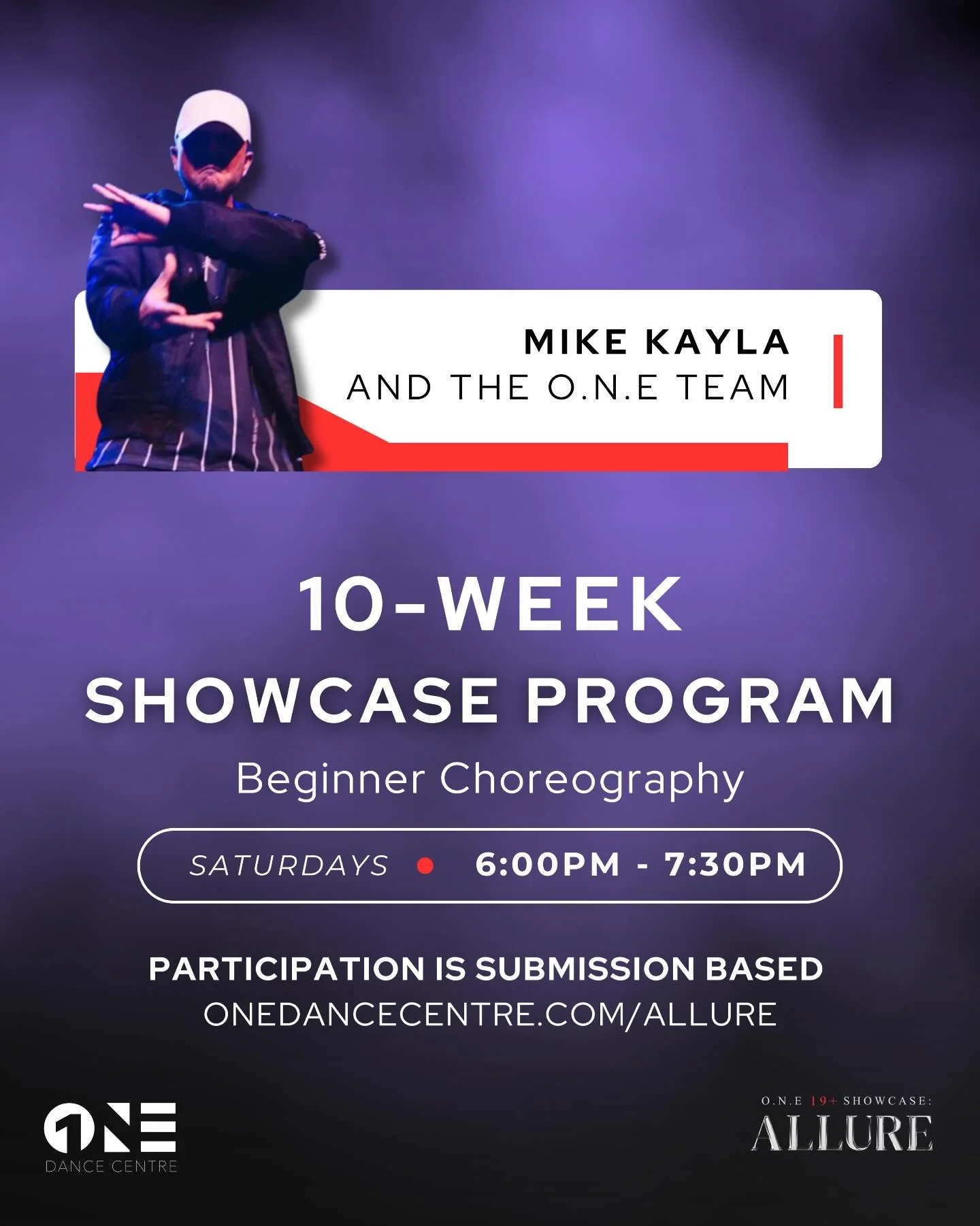 ALLURE: 10-Week Showcase Program (Starting in April) 💜

Beginner Choreography with @lifewith_mikekayla and the O.N.E Team

📝 Description:

Led by Mike Kayla, with collaboration from choreographers leading some of the other amazing showcase programs