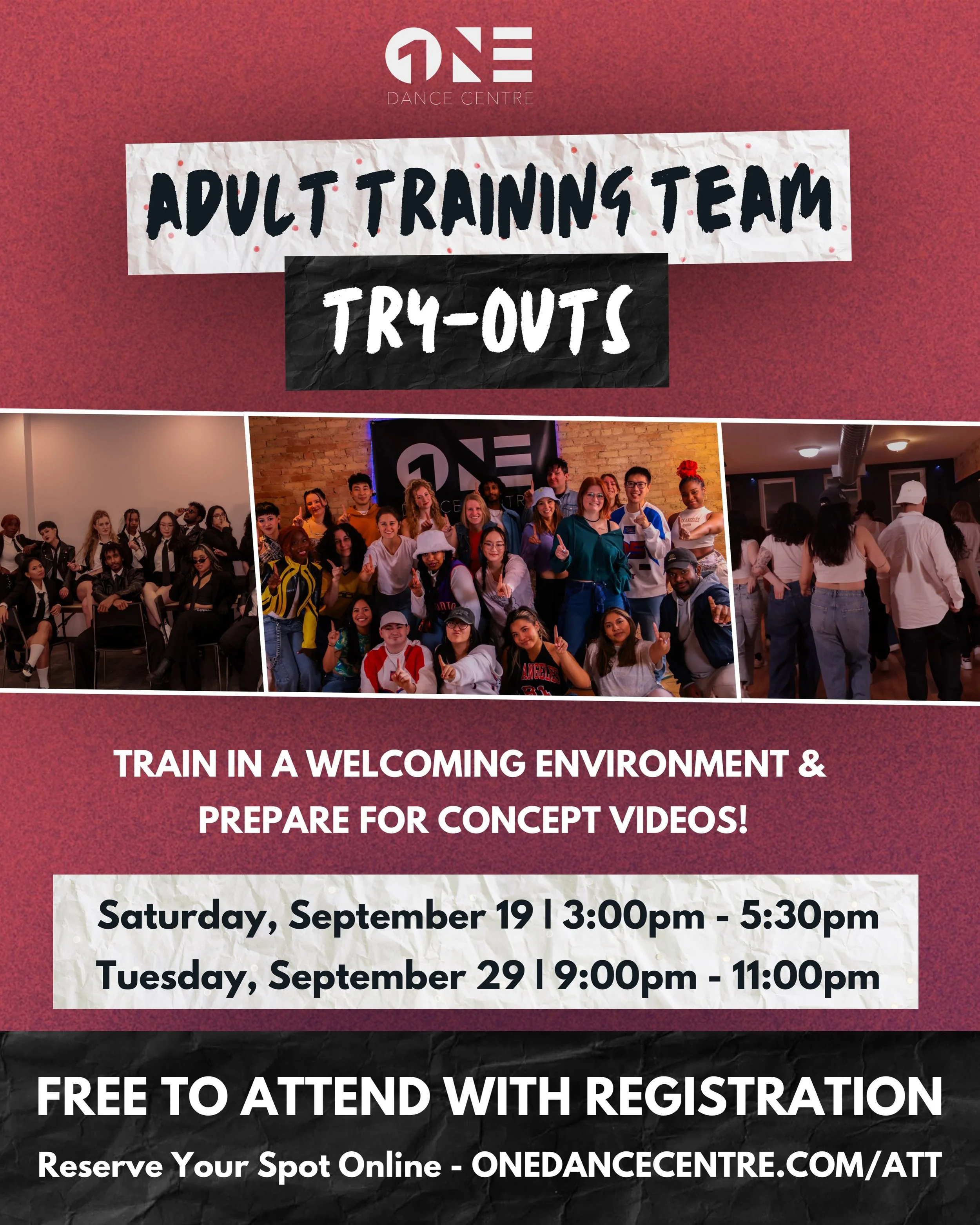 🔥 ATT is back! 🔥

Our Adult Training Team is back for another season and try-outs start next week! 😱

ATT offers a fun, team-oriented environment for those looking to take their dance skills to the next level, beyond our regular drop-in classes.

