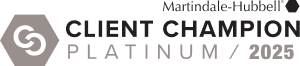 Logo indicating a client has achieved Platinum level in 2025