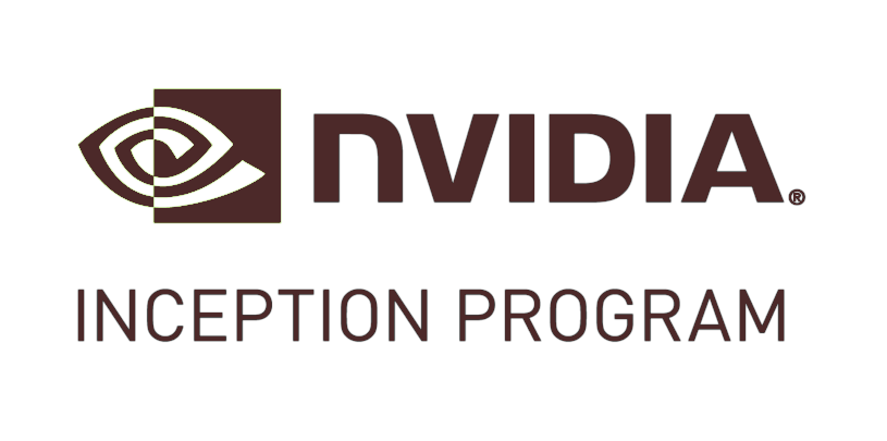 NVIDIA logo with the words 'Inception Program' below it on a black background.