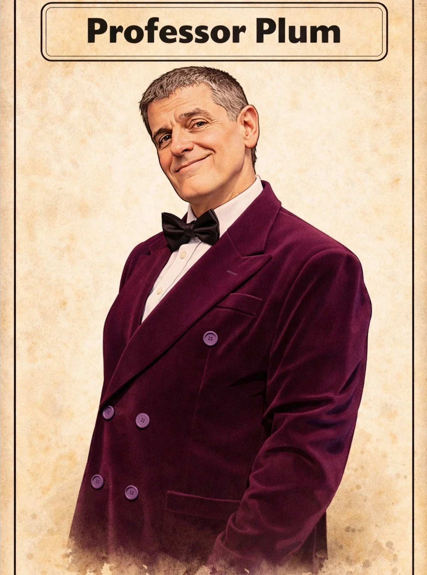 Plum: Stand back, I'm a doctor!.....He's dead.
Scarlett: That's what you said the last time.
Plum: I believe in second chances.

Clue: On Stage at the Dorset Playhouse,
April 10, 11, 17 &amp; 18 at 7:30PM and April 12 &amp; 19 at 2PM. 
Tickets at htt