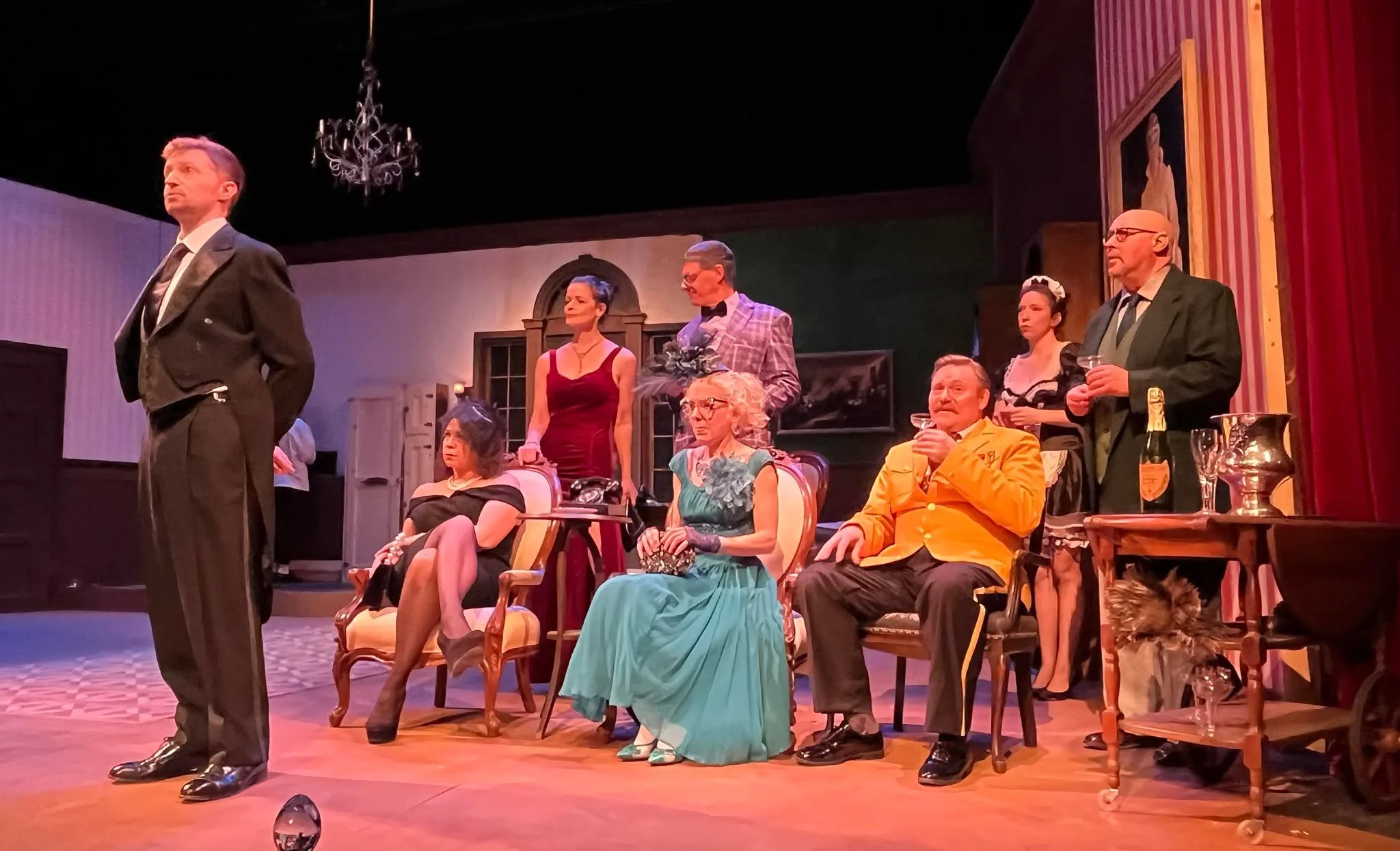 Congrats to Jennifer Eastman! Our first Town Clue Game participant to find a full set of cards and make an accusation! See you at the show! Clue: On Stage at the Dorset Playhouse. April 10, 11, 17 &amp; 18 at 7:30PM and April 12 &amp; 19 at 2PM. Tick