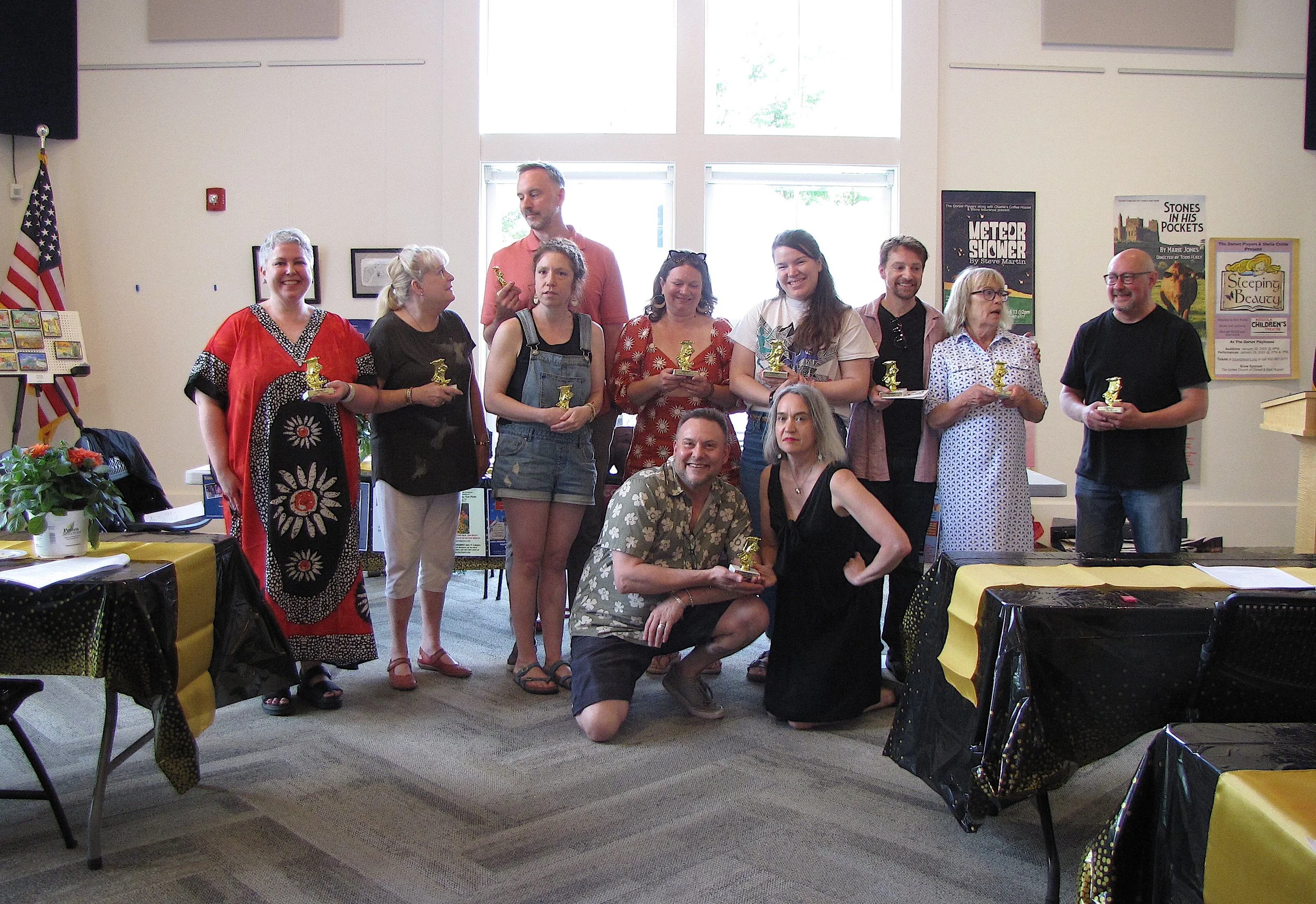 The Award is not Gold nor a Circle but it is Golden Circle Awards day with the Dorset Players! Good luck to all the nominees and have a great time at the Annual Meeting and Awards Ceremony! Last year's lucky group is featured here.