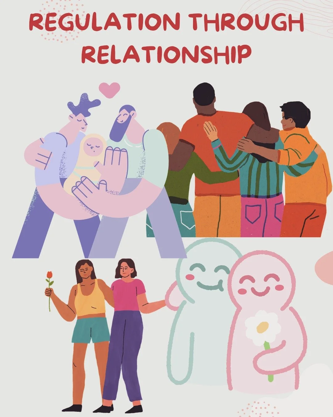 One of the most powerful ways to regulate our nervous system is through connection. We live in a society that continuously tries to disconnect us; from ourselves, from others, from animals, from nature, from the world. To be in community with one ano