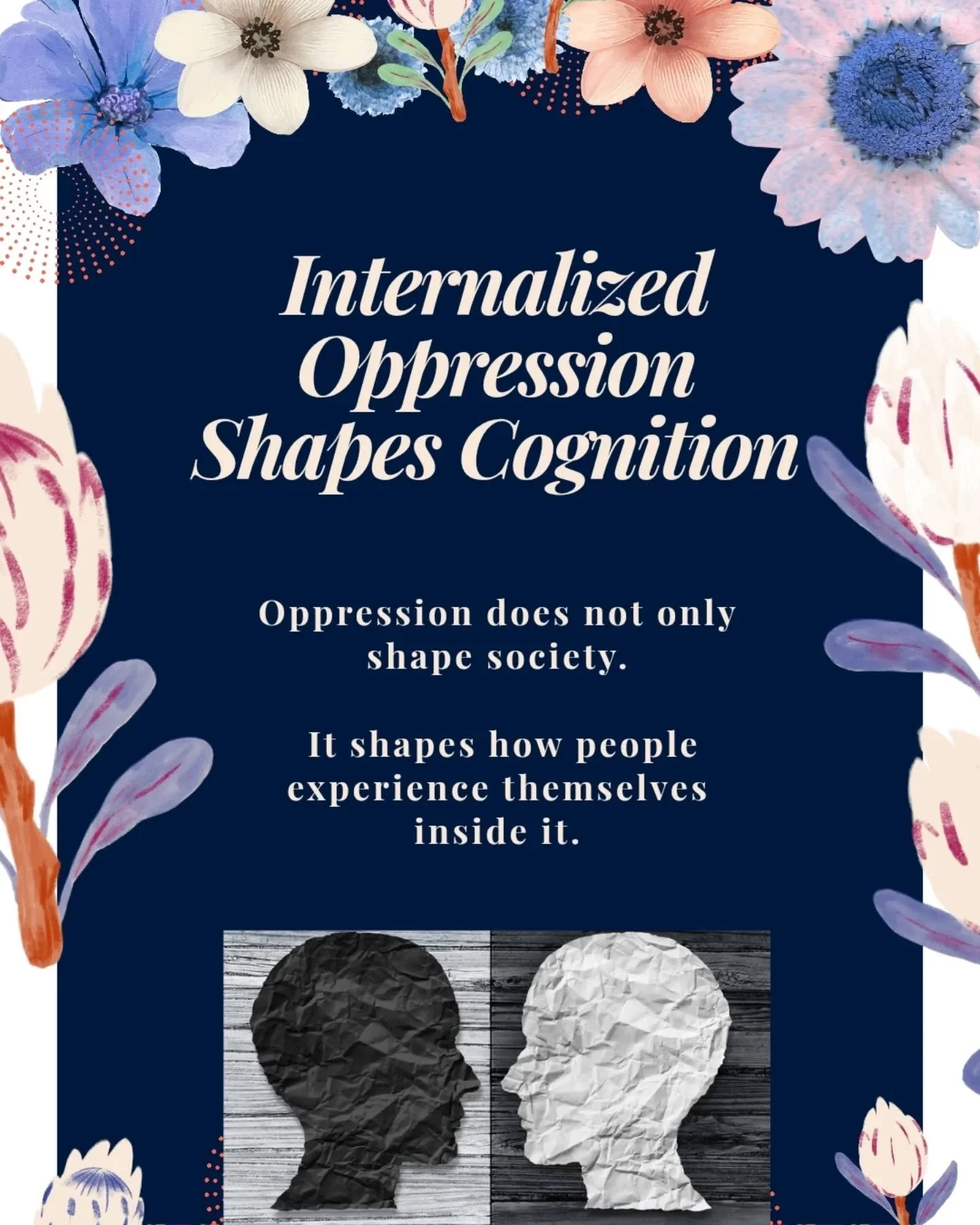 Many people learned to question themselves long before they learned to question the system around them.

That is often how internalized oppression begins.

Naming internalized oppression does not erase what shaped you. It helps make visible what was 