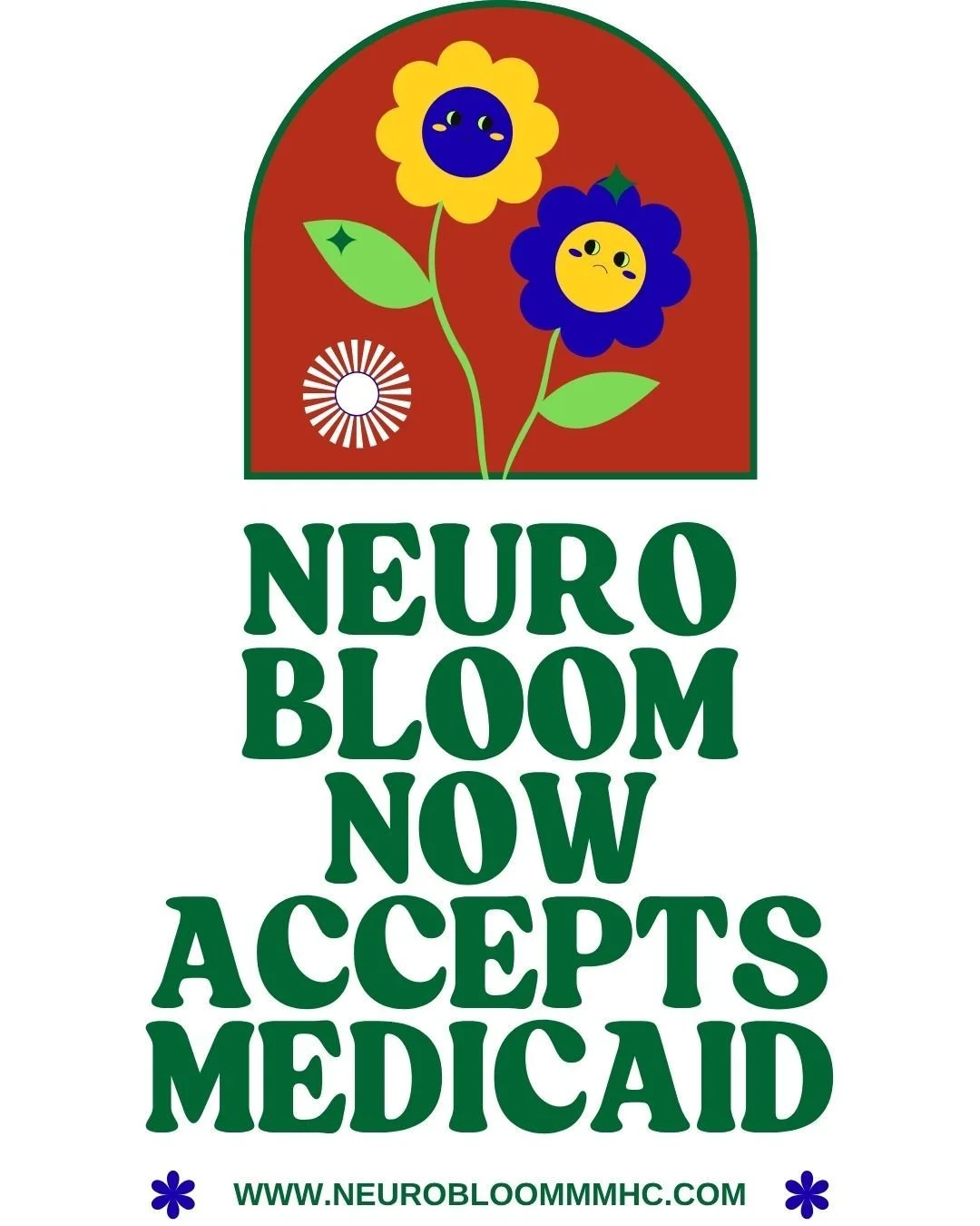 Woohoo!!! We&rsquo;re so freaking excited to share that NeuroBloom Mental Health Collective now accepts Illinois Medicaid for therapy services!

This has been a long time coming. Making care accessible is part of what we believe mental health work is