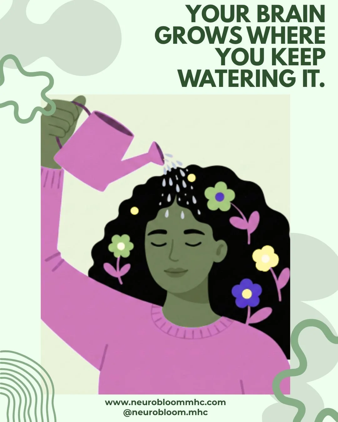 Water what you want your brain to grow toward.

Neuroplasticity means your brain is shaped by what it repeatedly experiences. The thoughts you rehearse, the stress you normalize, the care you allow, and the boundaries you practice all become part of 