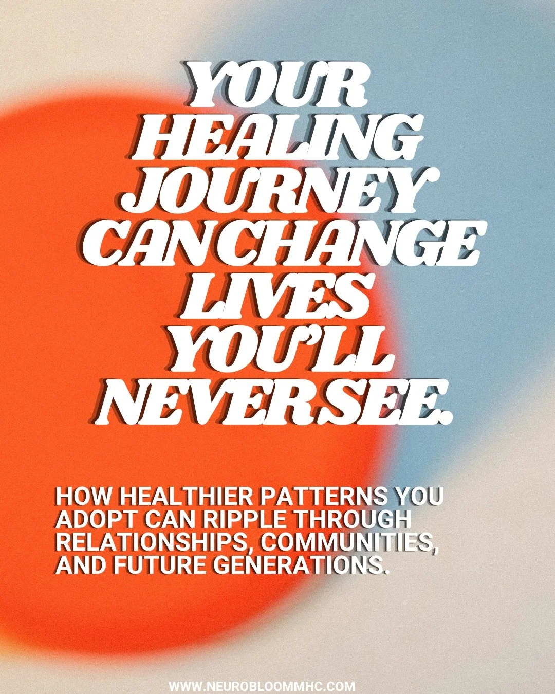 Your healing journey can change lives you&rsquo;ll never see.

Each time you interrupt an inherited pattern, practice repair, create emotional safety, or choose a healthier way of relating, that experience becomes available to the people around you.
