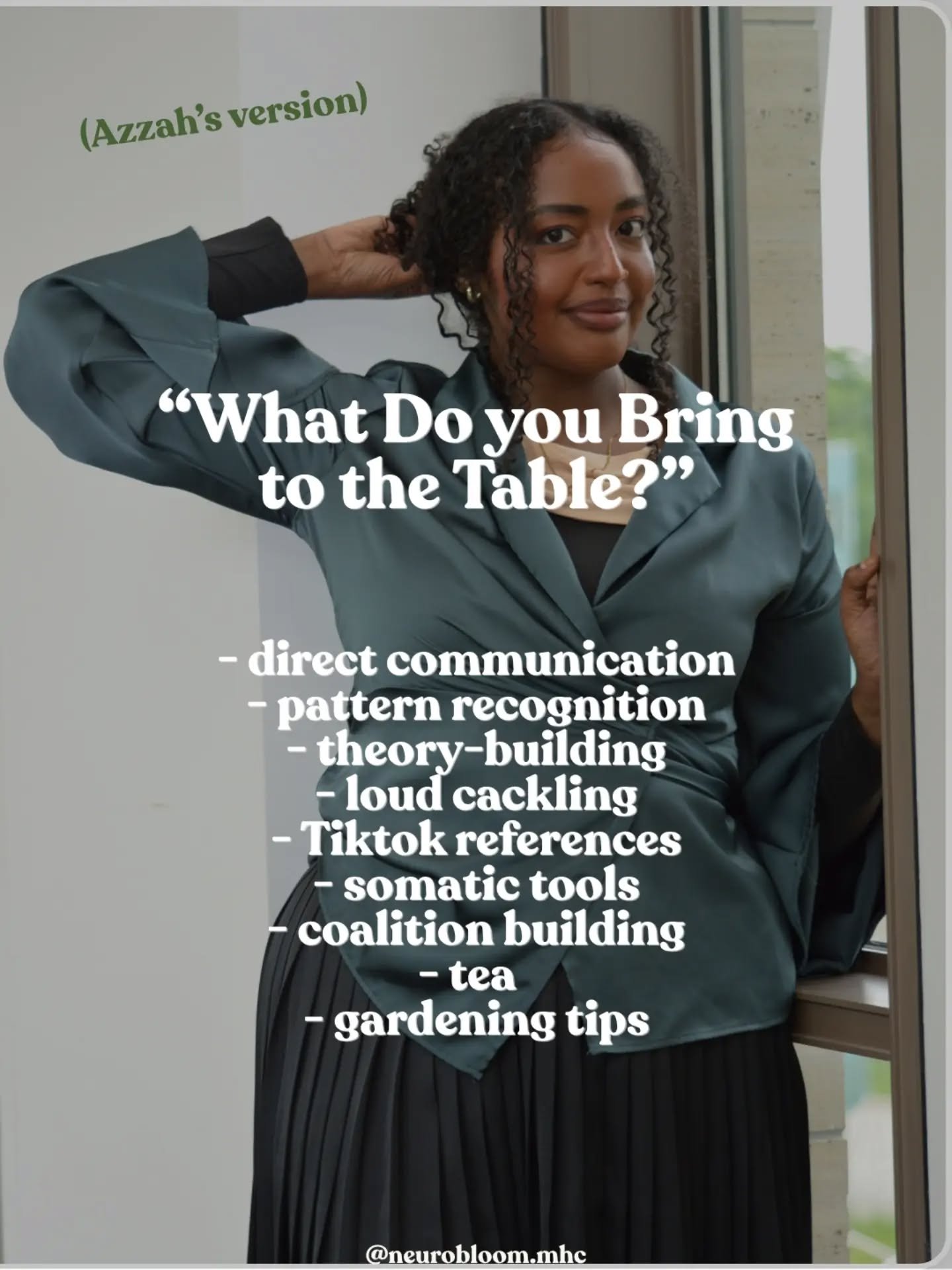 &amp; that's on being a neurodivergent therapist! 
.
.
.
.
.
.
#NeurodivergentTherapist
#NeurodivergentAffirming
#BlackTherapist
#TraumaInformedTherapy
#ChicagoTherapist