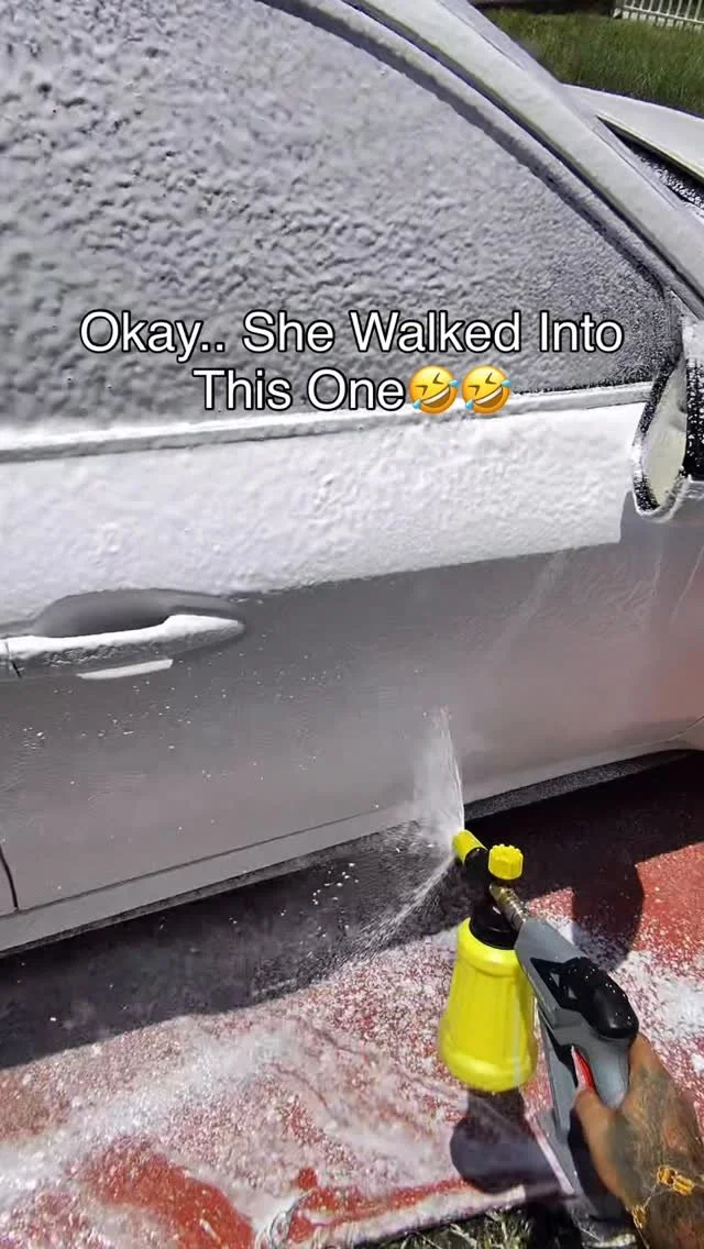 Couldn't even be mad!! 😂Walked right into it😭😭
Our Services ⬇️
✅Interior/Exterior Details
✅Boat Details
✅Engine Bay Details
✅Ceramic/Wax
✅Scratch Removal 
✅Headlight Restoration 
✅Shampoo/Steam Seats & Carpet
& Plenty More!!
📲305-338-3