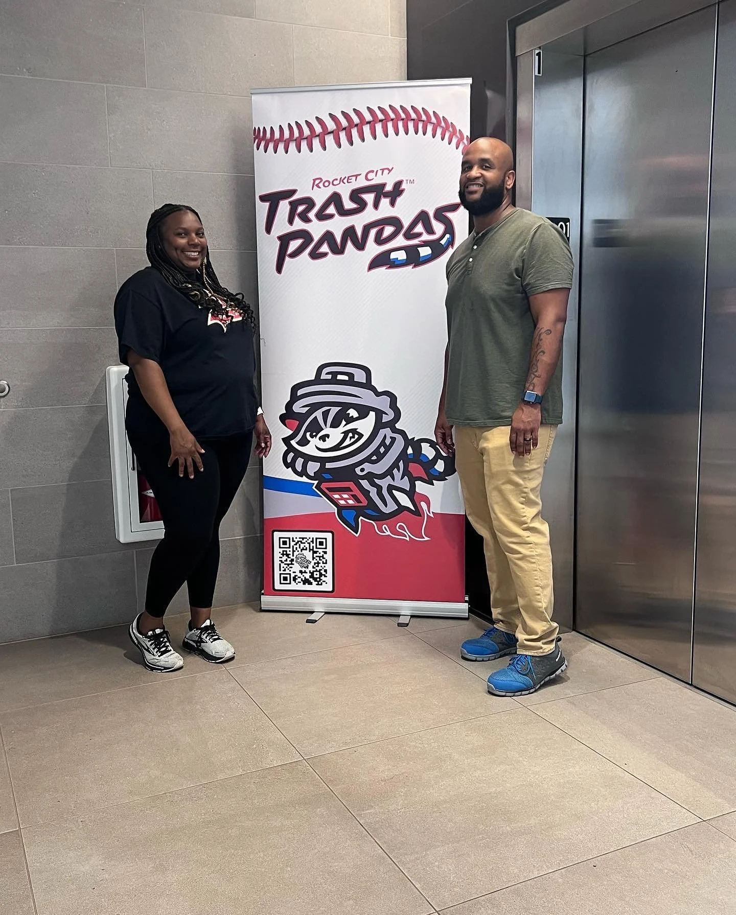We had a wonderful time at the Trash Pandas Game and meet so many new friends! Liven up your next corporate event with some Photo Booth fun. #hallwayrentals #photoboothfun📸 #trashpandas