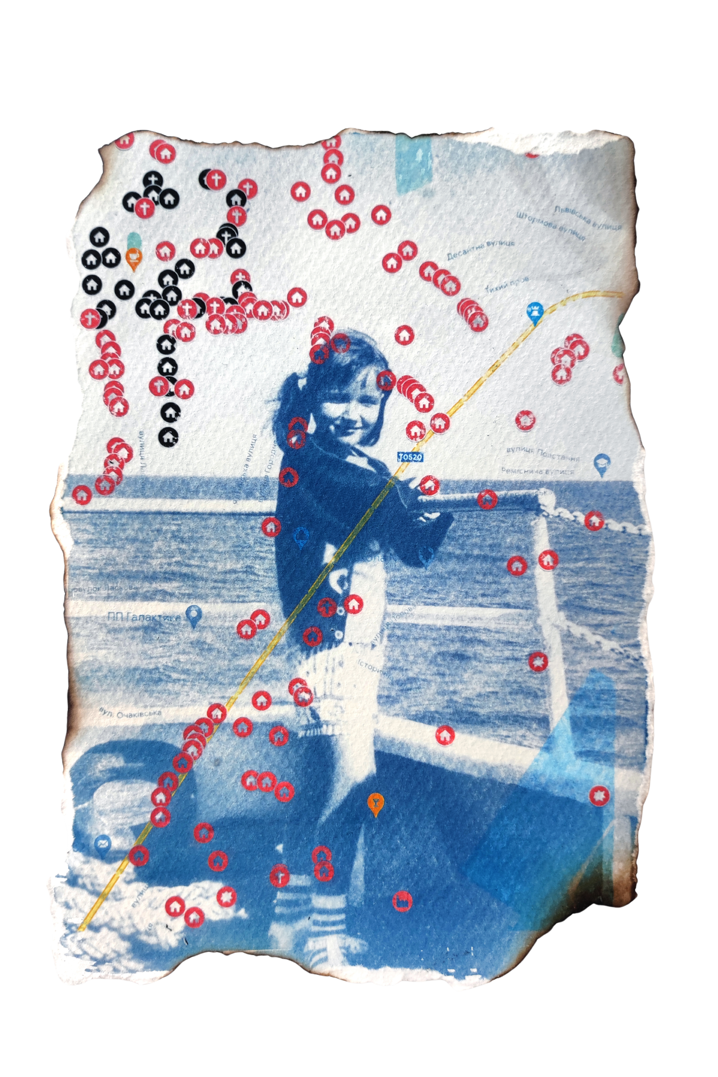 Untitled,
cyanotype on map,
13x18 cm,
2024