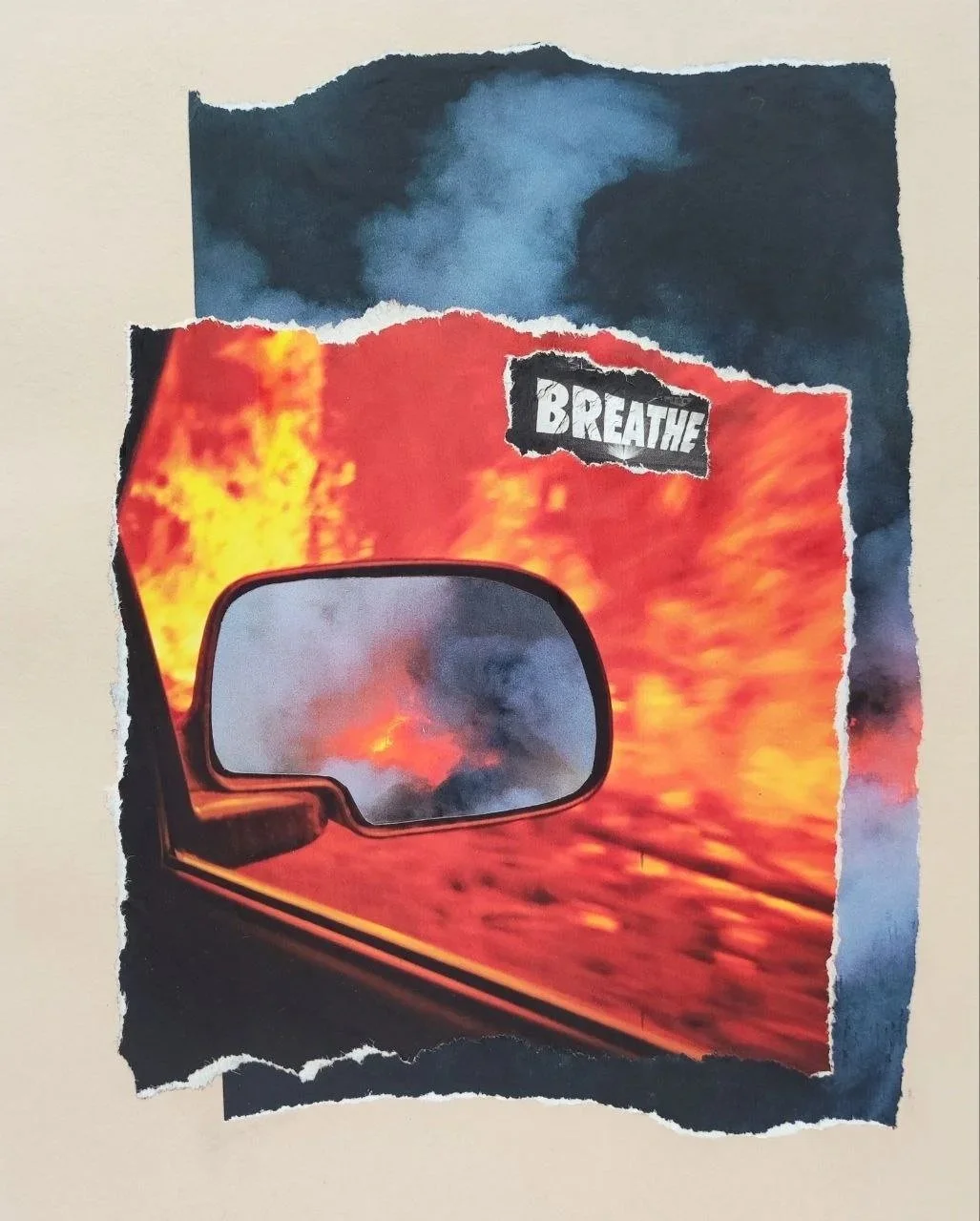 Breathe!
collage,
33 x 38 cm (framed),
2022