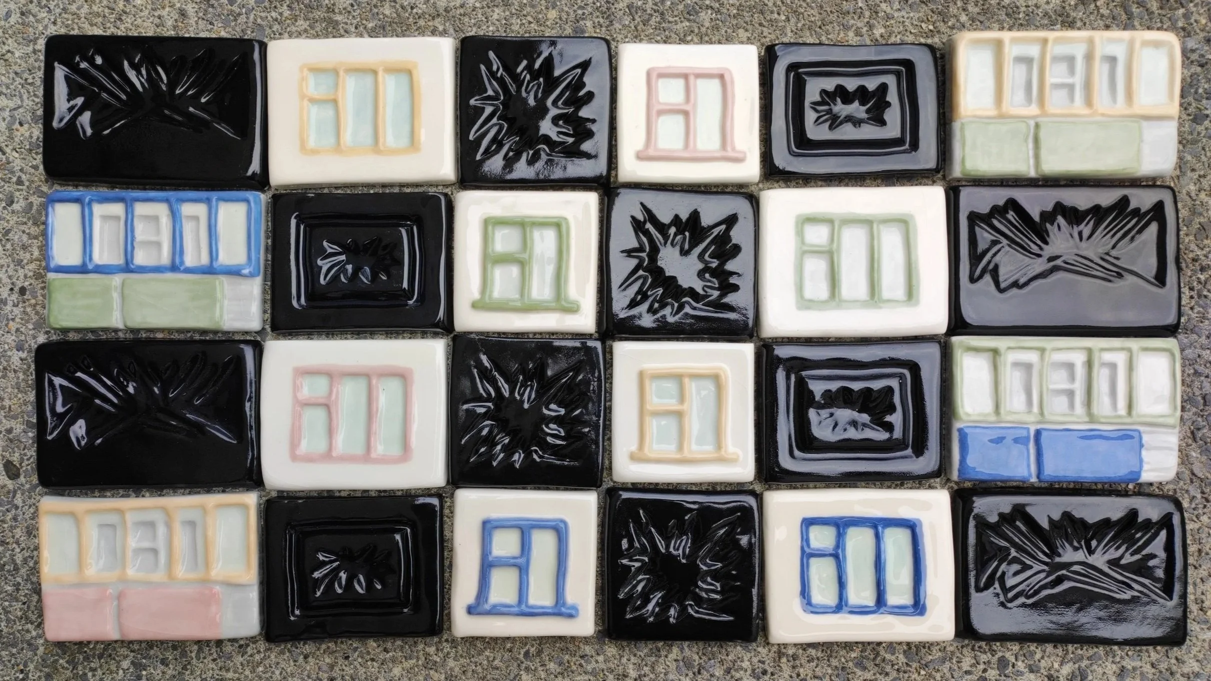 All the series of 24 tiles