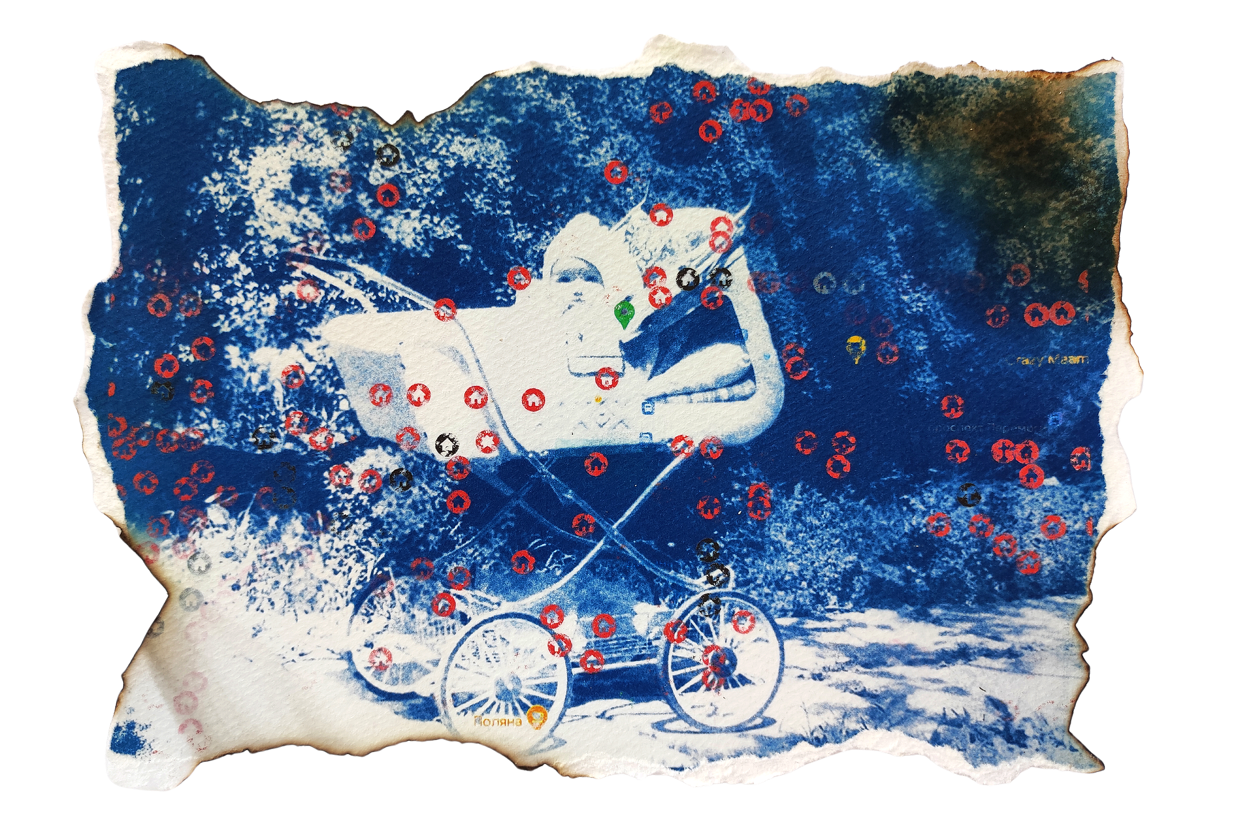Untitled,
cyanotype on map,
13x18 cm,
2024