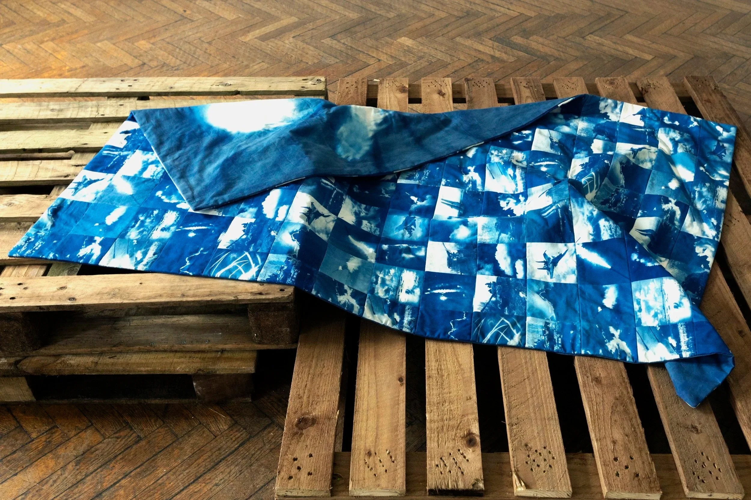 Source of Light
quilted cyanotypes
2026

Photo credit: David Ruffles