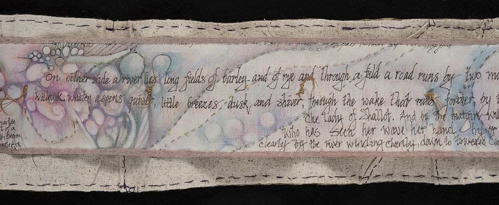 Lady of Shallot Scroll, interior detail