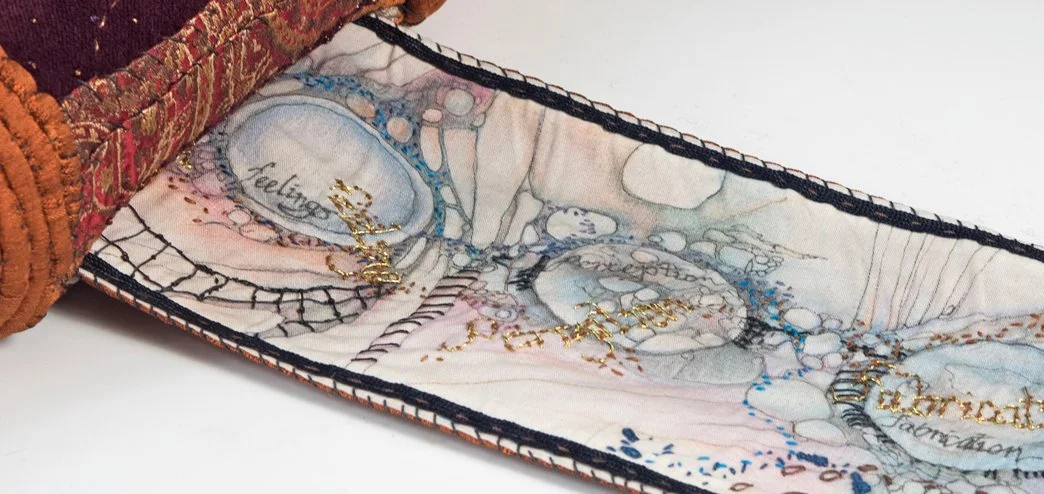 Mindful Scroll, up close detail