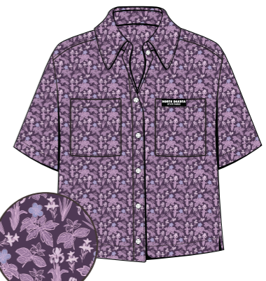 ND Flowers Camp Shirt