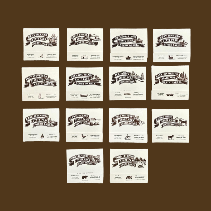 Retro Park Matchbooks