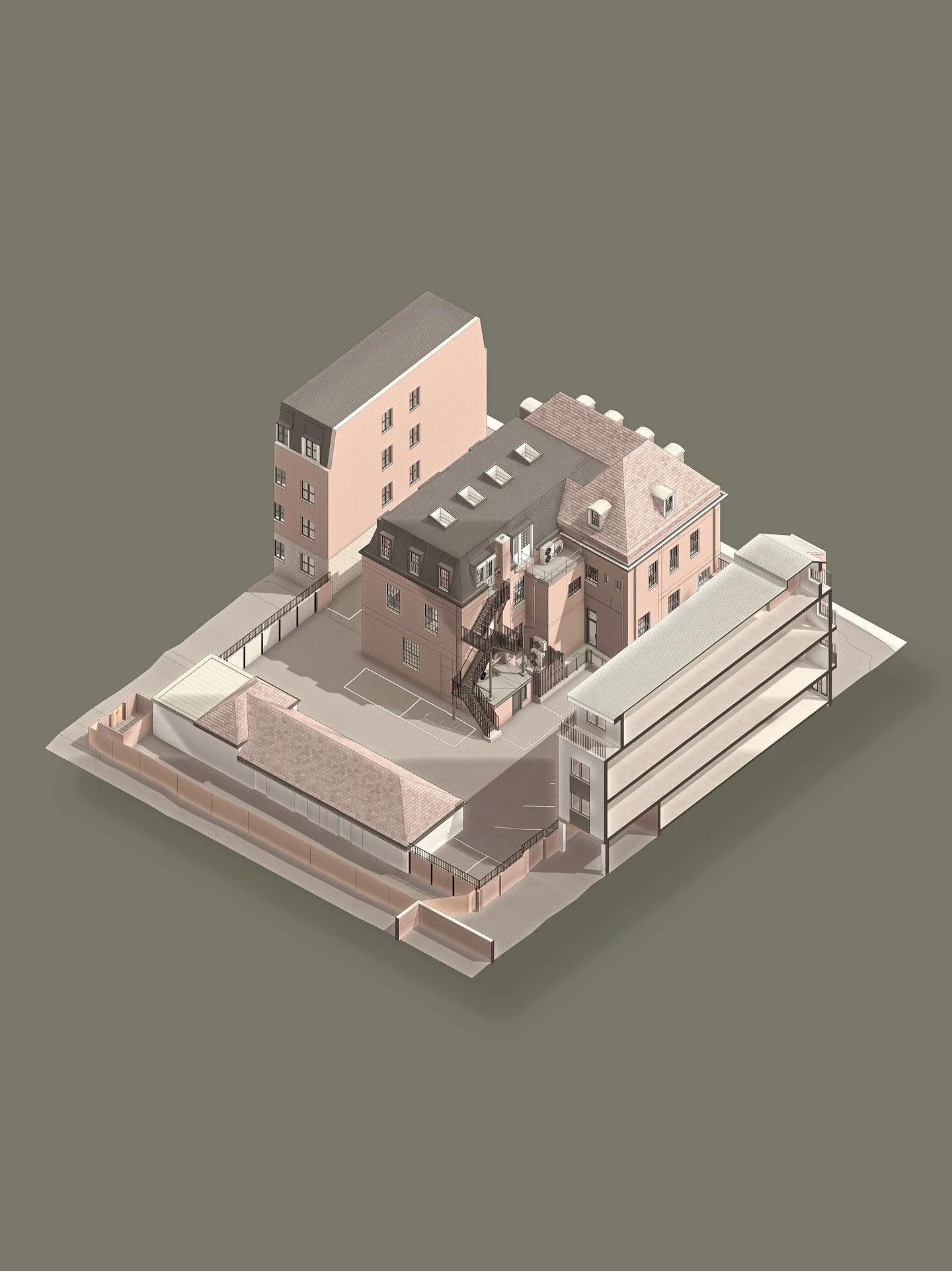 𝘛𝘩𝘦 𝘖𝘭𝘥 𝘗𝘰𝘴𝘵 𝘖𝘧𝘧𝘪𝘤𝘦

El proyecto consisti&oacute; en el modelado integral bajo la metodolog&iacute;a BIM, teniendo como base la nube de puntos del inmueble, el cual tiene un valor hist&oacute;rico y se ha adaptado actualmente para uso