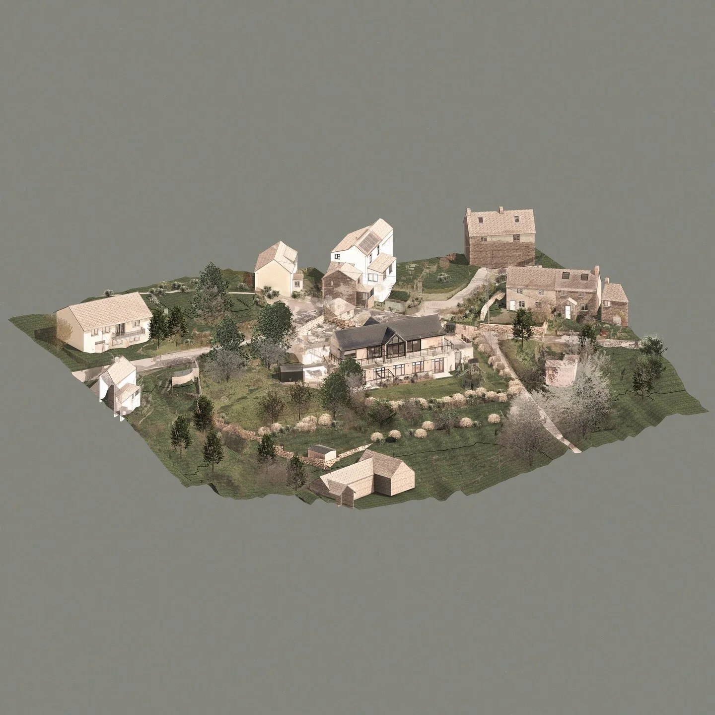 Proyecto Hill House.
𝘔𝘰𝘥𝘦𝘭𝘢𝘥𝘰 𝘉𝘐𝘔 𝘤𝘰𝘯 𝘣𝘢𝘴𝘦 𝘦𝘯 𝘯𝘶𝘣𝘦 𝘥𝘦 𝘱𝘶𝘯𝘵𝘰𝘴.

Este proceso permite comprender el sitio desde una mirada hol&iacute;stica: no solo la arquitectura, sino tambi&eacute;n las relaciones espaciales, los des