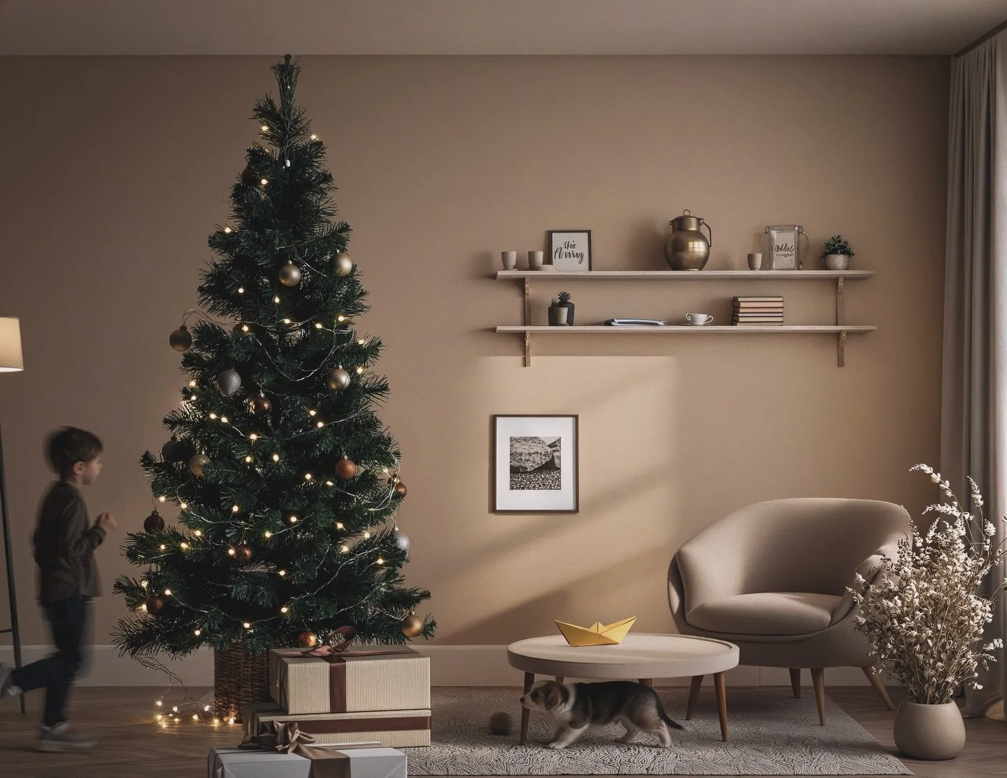Un espacio para el ni&ntilde;o que fuimos.

Desde ni&ntilde;os miramos los espacios con asombro.
Un &aacute;rbol que ilumina la sala, el piso que invita a correr, los rincones donde nacen historias sin planos ni reglas.

Con el tiempo crecemos, apren