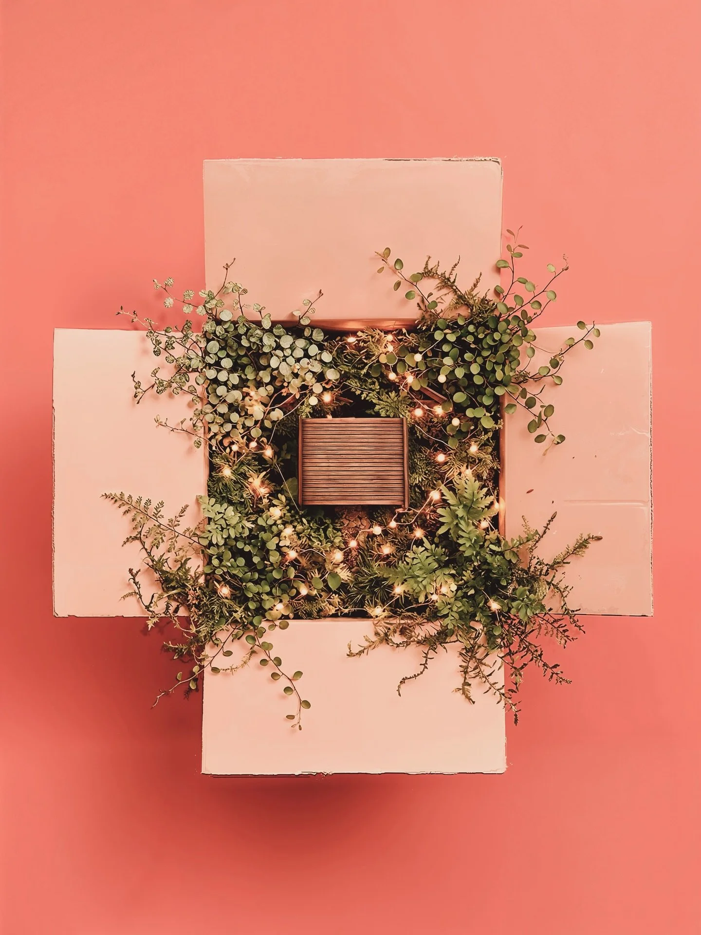 Moodboard

𝘐𝘨𝘯𝘢𝘳𝘢

El moodboard del proyecto IGNARA parte de una caja: un gesto elemental, casi silencioso. Un contenedor que, al abrirse, revela algo inesperado. Entre hojas y texturas naturales, surgen peque&ntilde;as luces que sugieren vida,