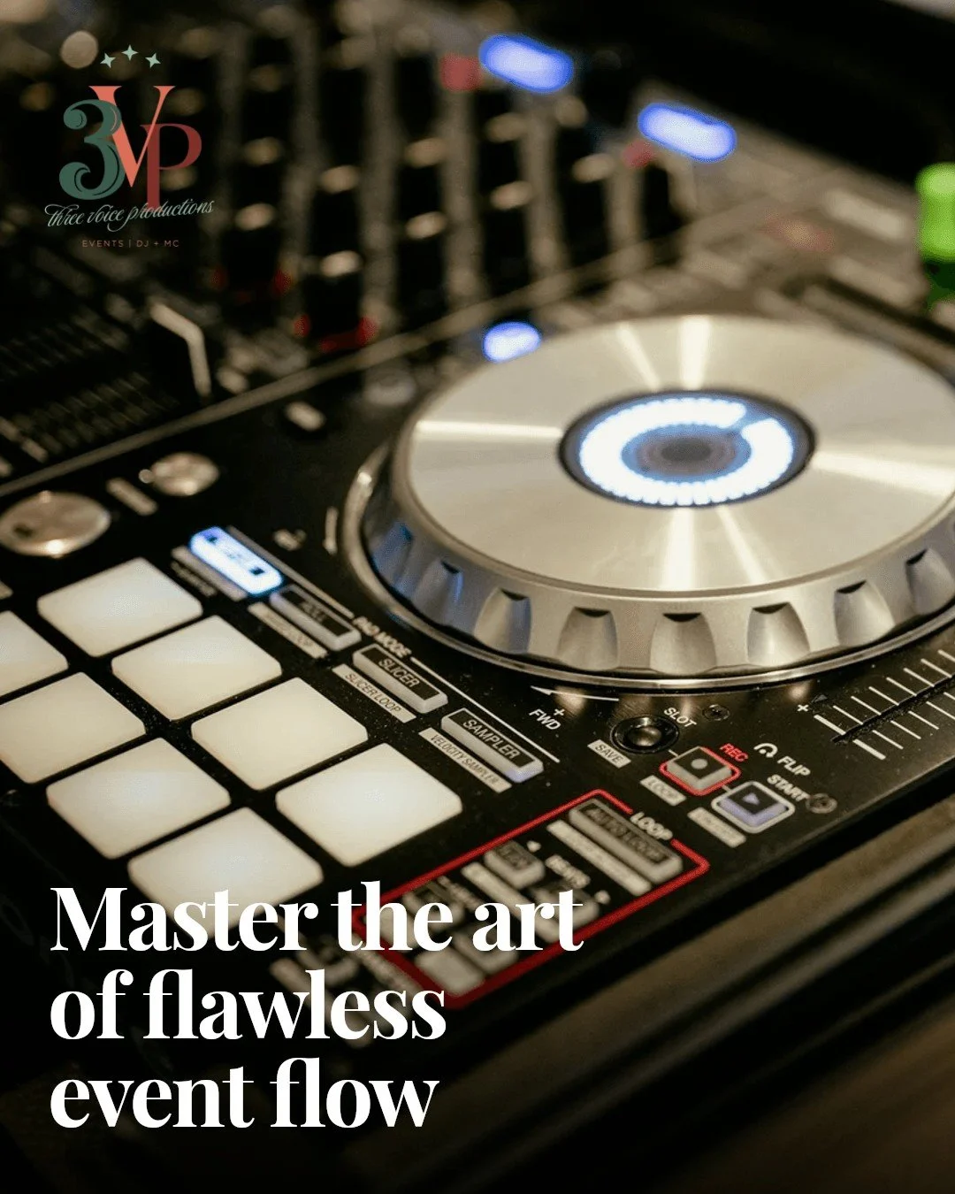 Crafting the perfect event flow is where skill meets intuition.

At Three Voice Productions, it's not just about playing songs&mdash;it's about reading the room, timing every moment, and keeping the energy alive from start to finish. With over 30 yea