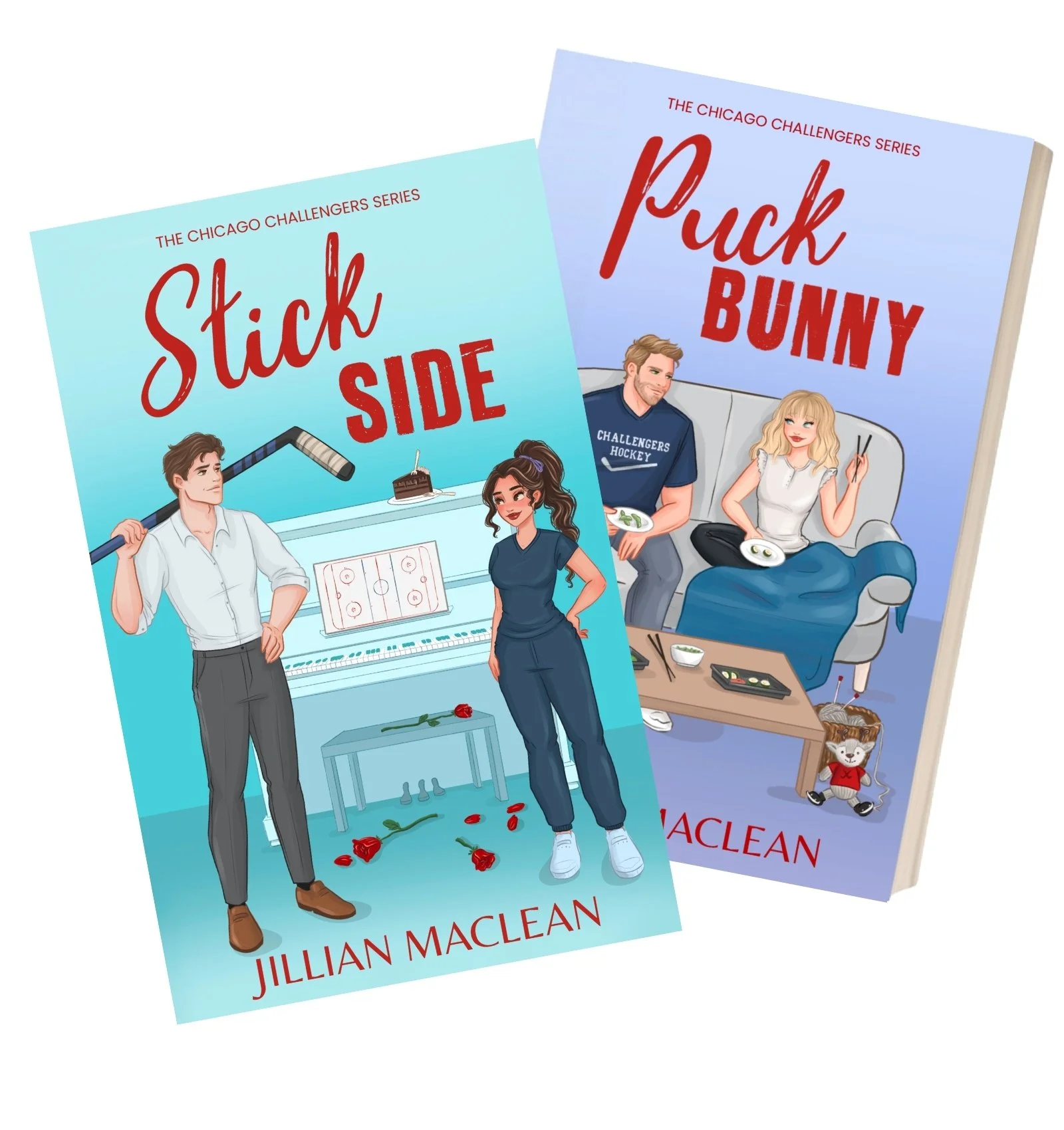 Stick Side and Puck Bunny Sports Romance Books by Jillian Maclean