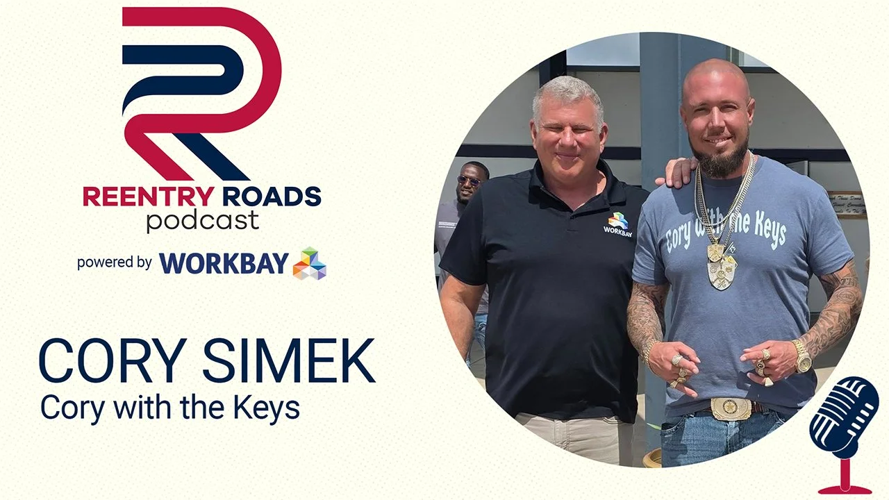 Reentry Roads Podcast - Episode 1 with Cory "with the Keys" Simek. Watch now on LinkedIn