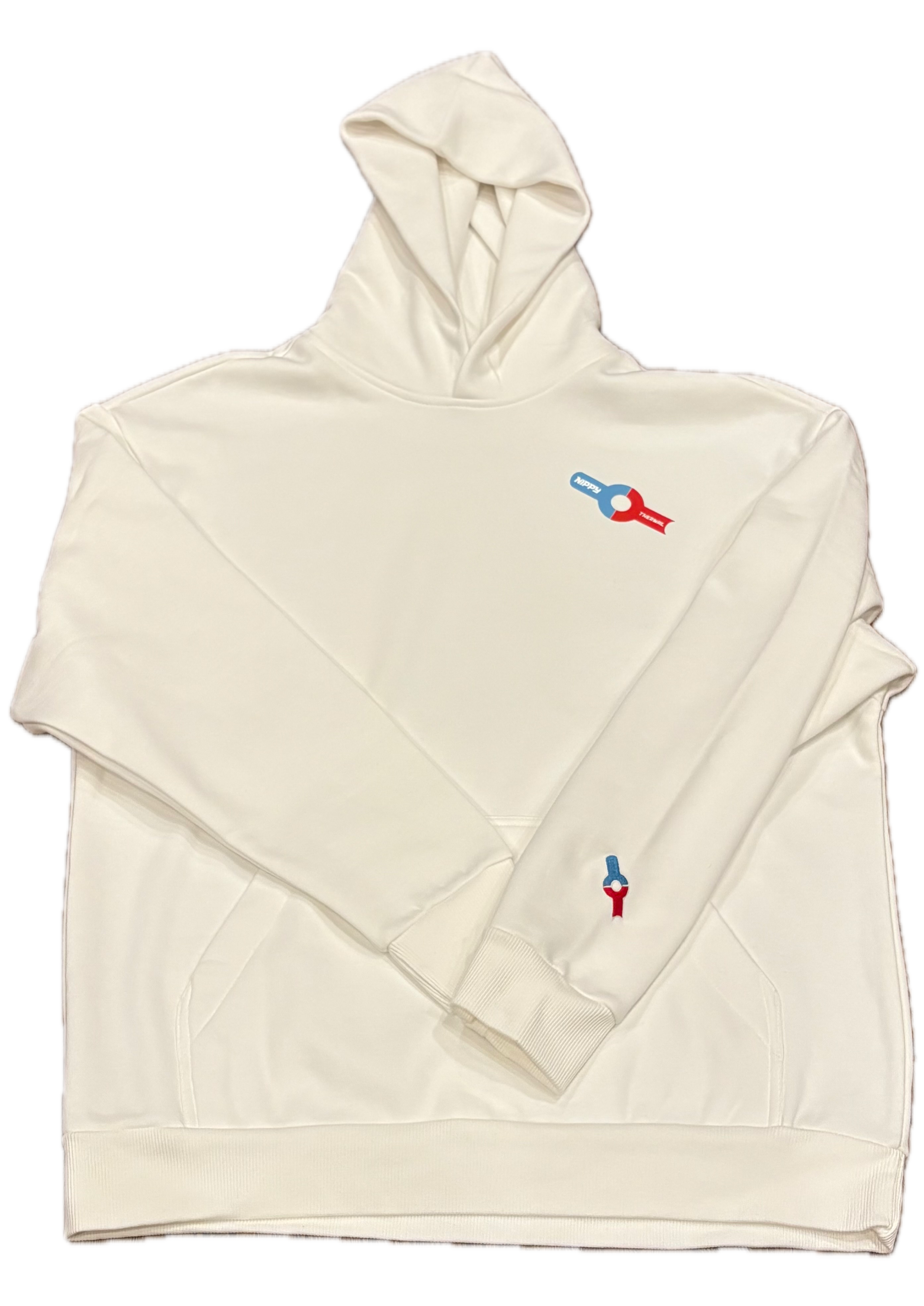 Nippy Thermal™ White Heavyweight “Get Nippy” Hoodie