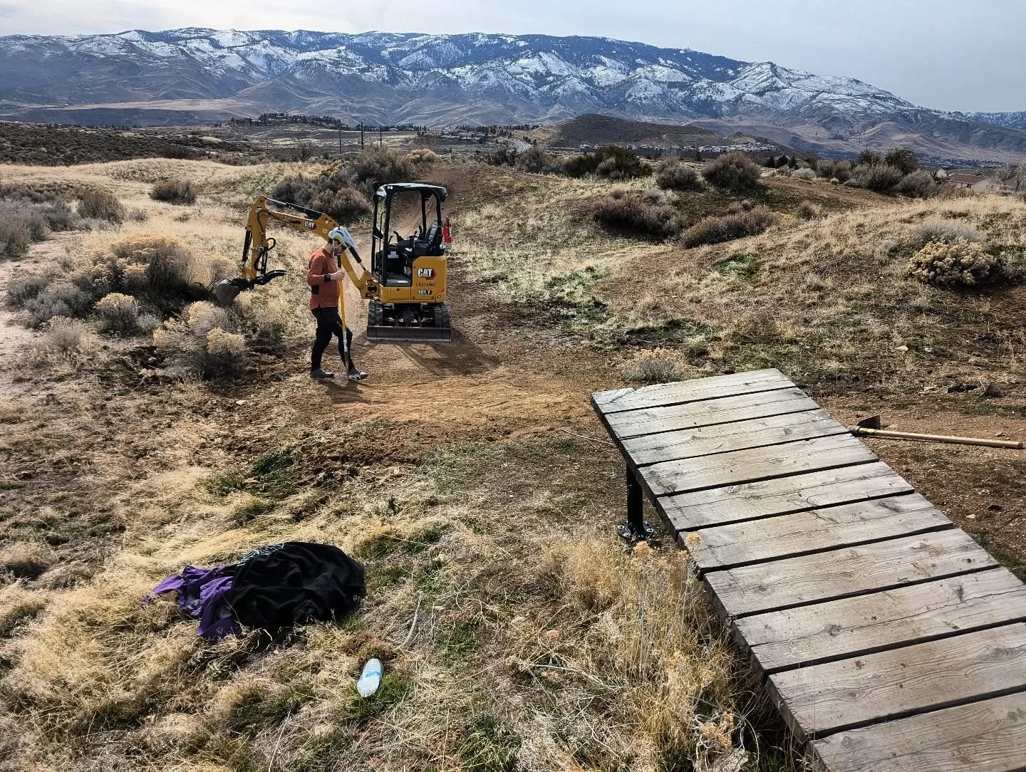 Continuous improvements have been taking place at Sierra Vista Park with the BLTS Crew. Today, the first drop landing on the Advanced Line was widened, lengthened and extended further from the takeoff to allow for more variety in speeds and styles of