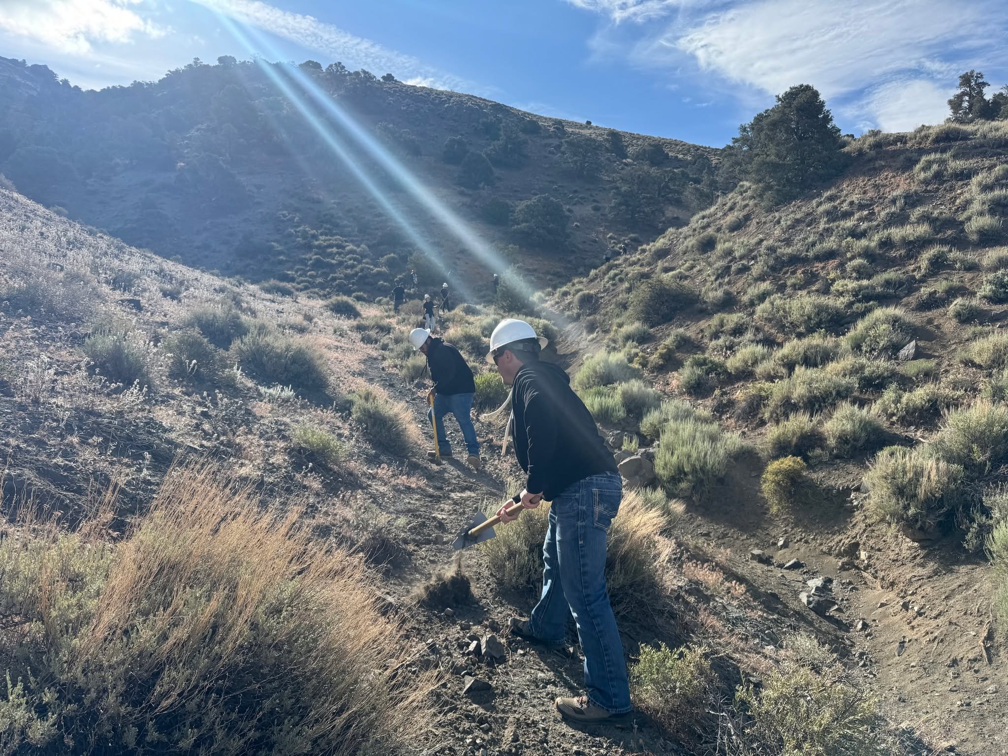 Had a great group of 15 from Google out at Hidden Valley Park today helping decommission an unsustainable social/horse trail.  Really fun group and they did a get job. Jack T Trail dog was there supervising and gave his "Dog Print of Approval&qu