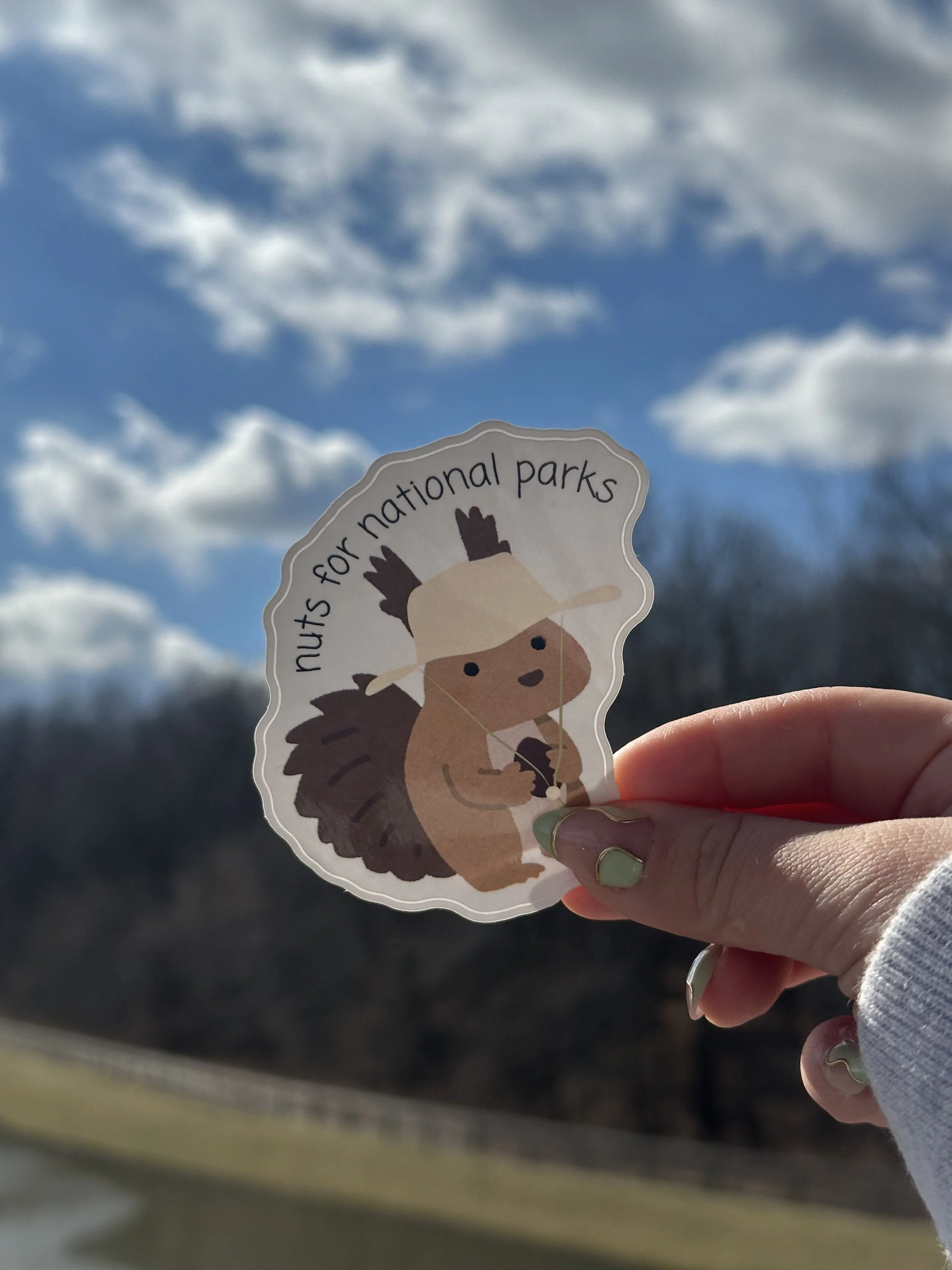 Nuts For National Parks Sticker