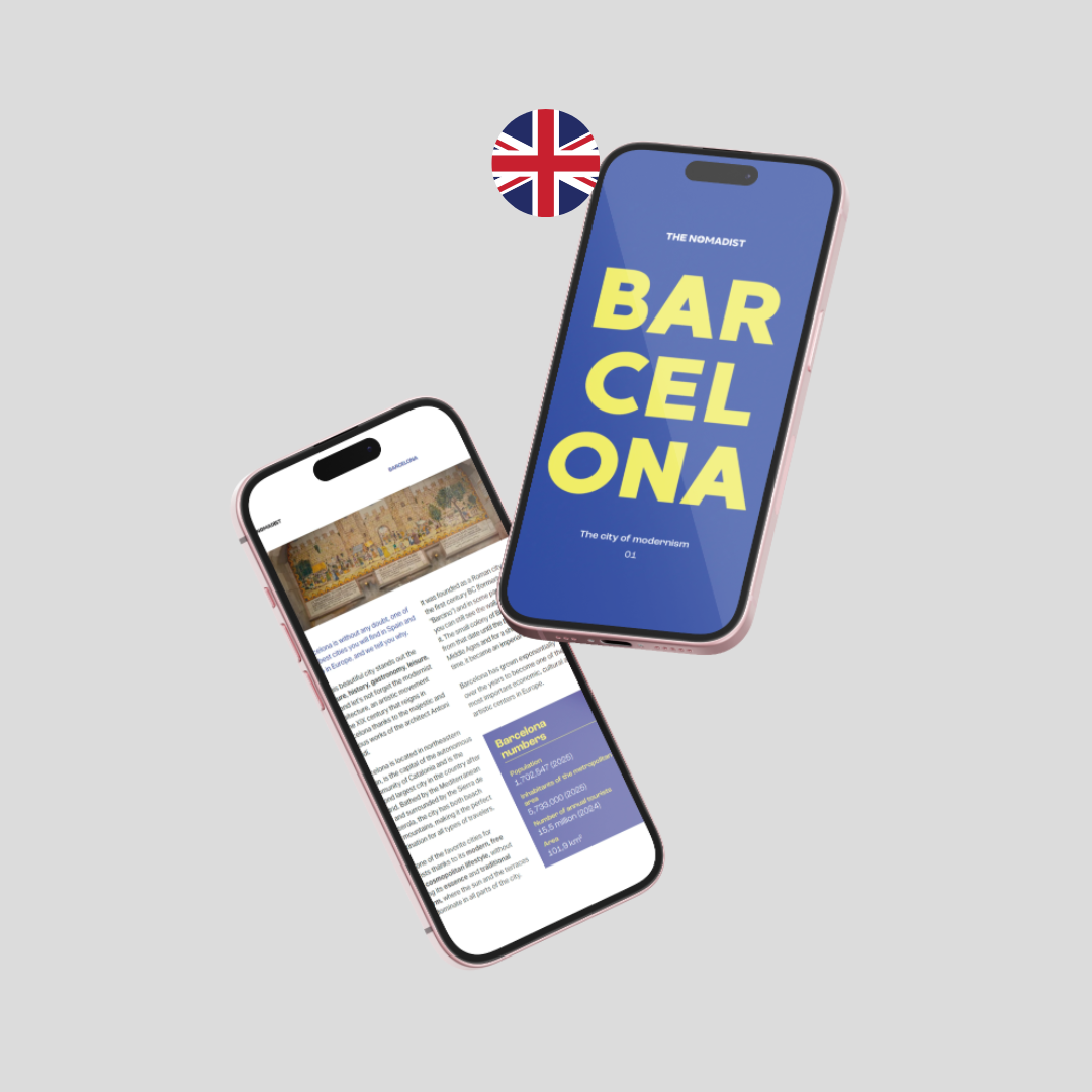 Guía de Barcelona vista desde el móvil
