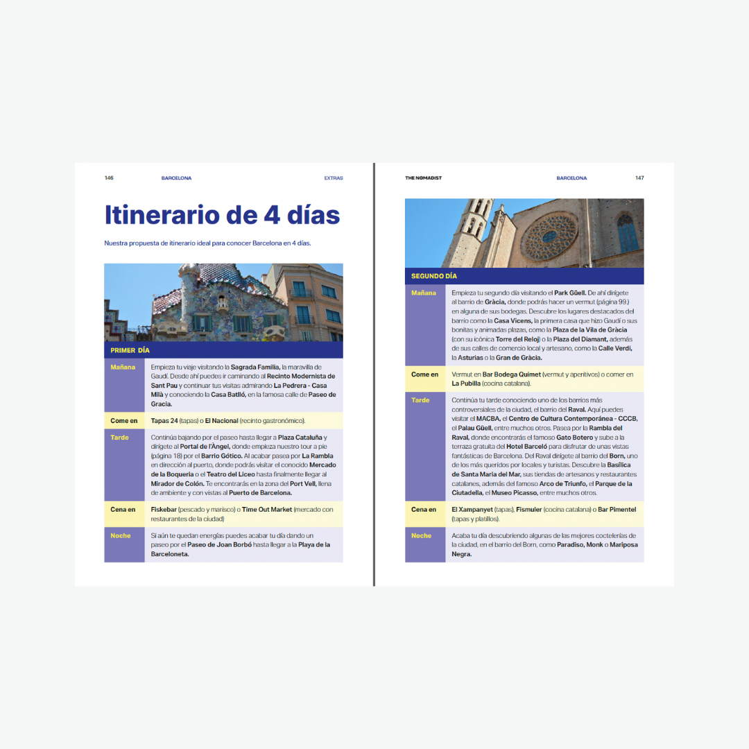 Itinerario de 4 días en Barcelona (guía de Barcelona)