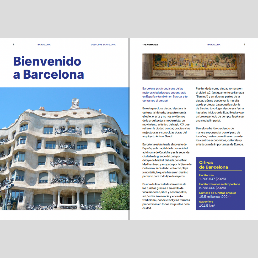 Contenido de la guía de Barcelona