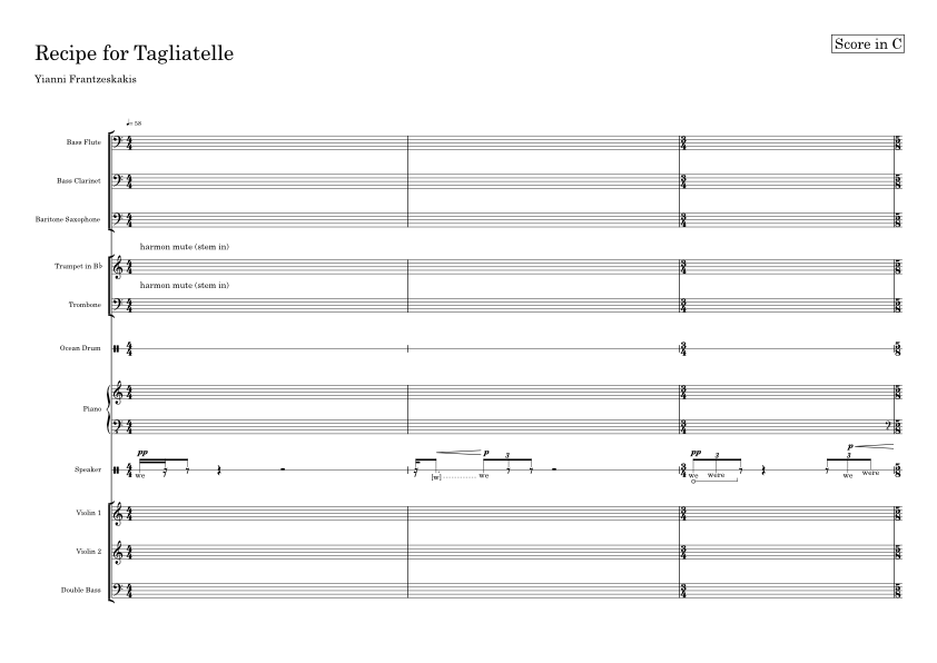 Recipe for Tagliatelle