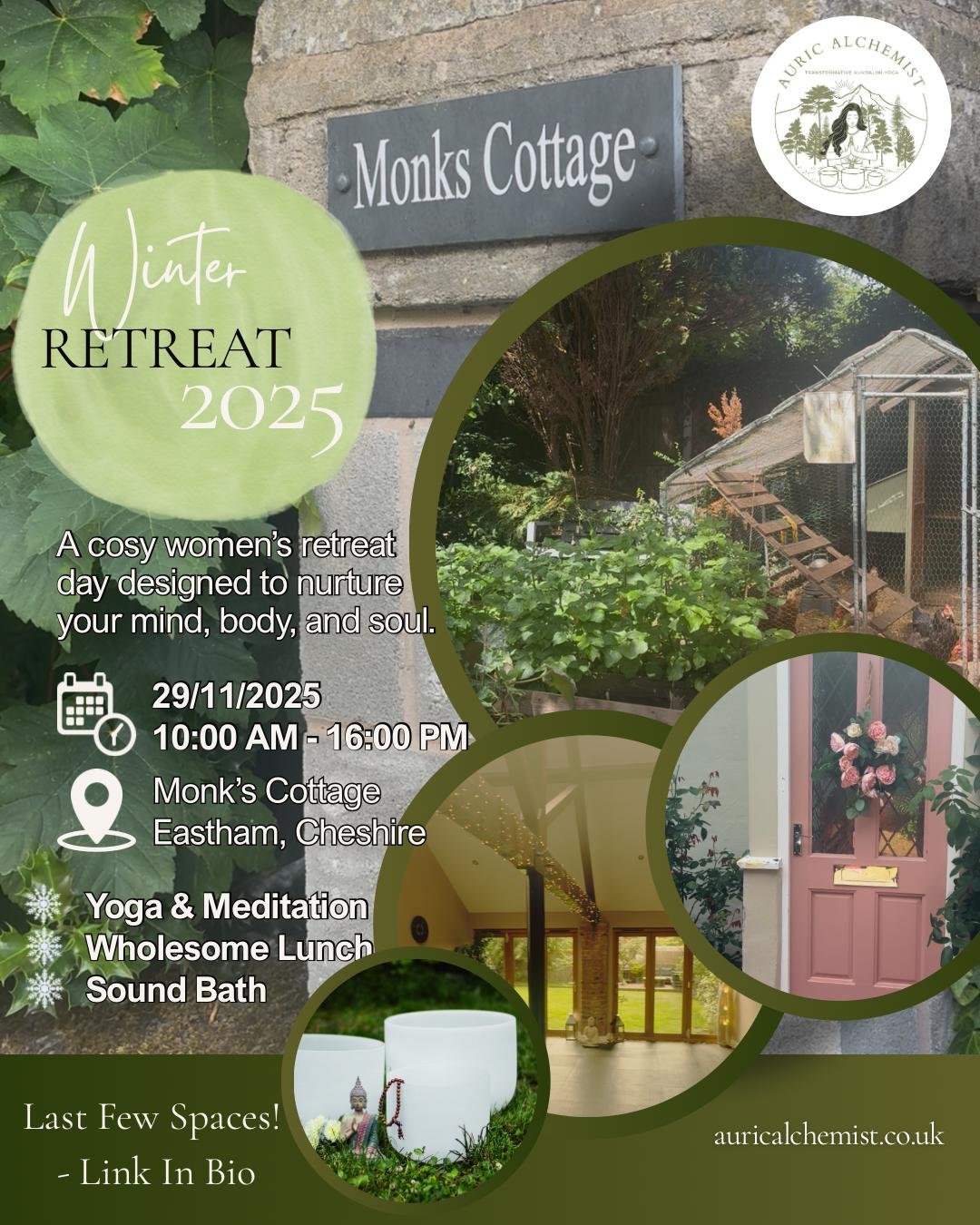 Monks Cottage Retreat 2025 Flyer