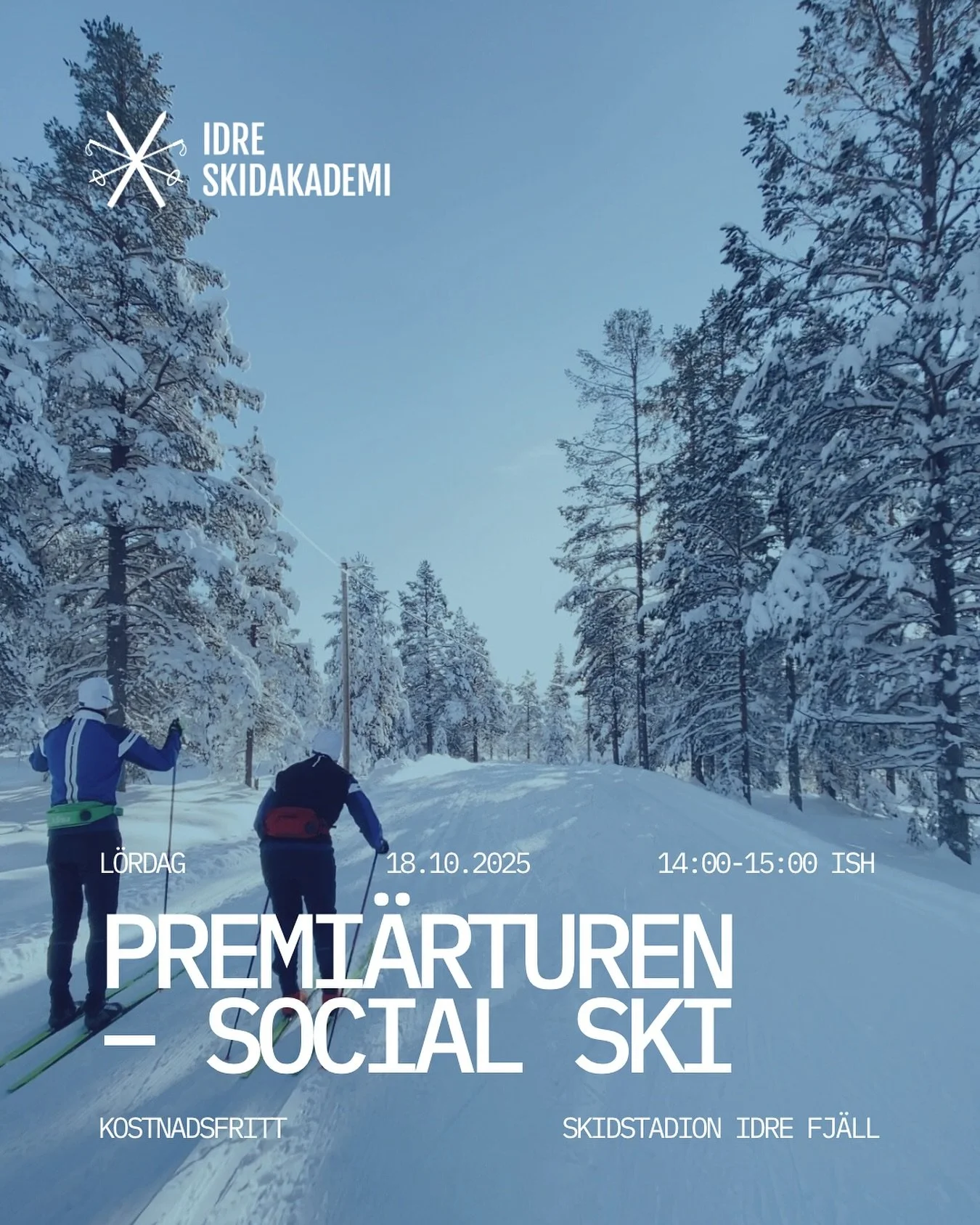 &Auml;ntligen skidpremi&auml;r! Vi river av pl&aring;stret direkt och v&auml;lkomnar alla skidsugna oavsett erfarenhet att komma och k&auml;nna p&aring; sn&ouml;n❄️

Klassiskt eller skate v&auml;ljer du sj&auml;lv, vi grupperar oss efter behov och si